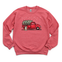 English Bulldog Holiday Truck Crewneck