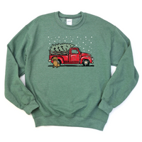 Dachshund Holiday Truck Crewneck