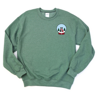 English Bulldog Snow Globe Crewneck