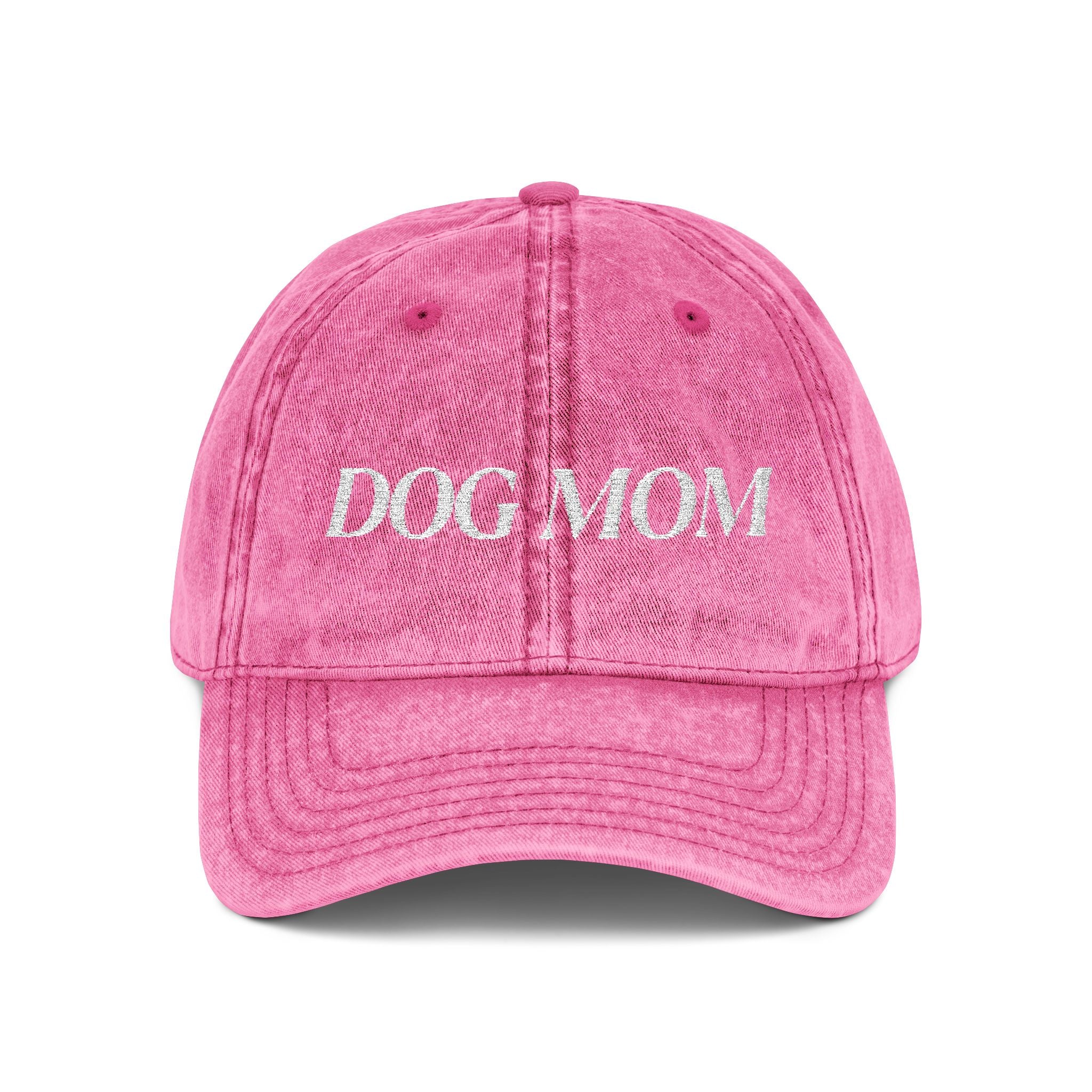 Dog Mom Vintage Embroidered Hat