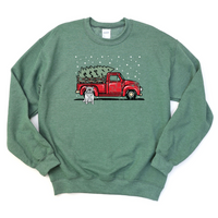 English Bulldog Holiday Truck Crewneck