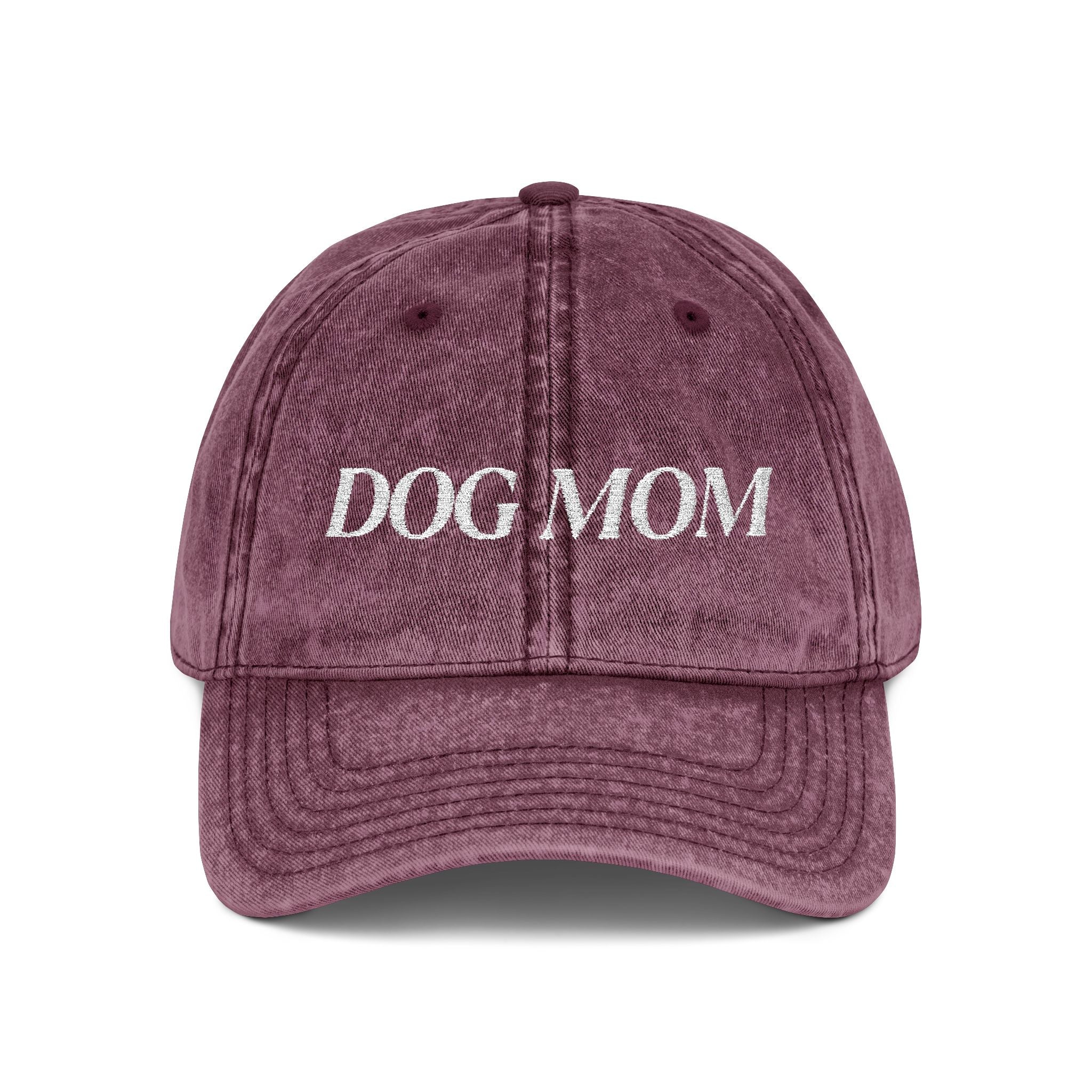Dog Mom Vintage Embroidered Hat