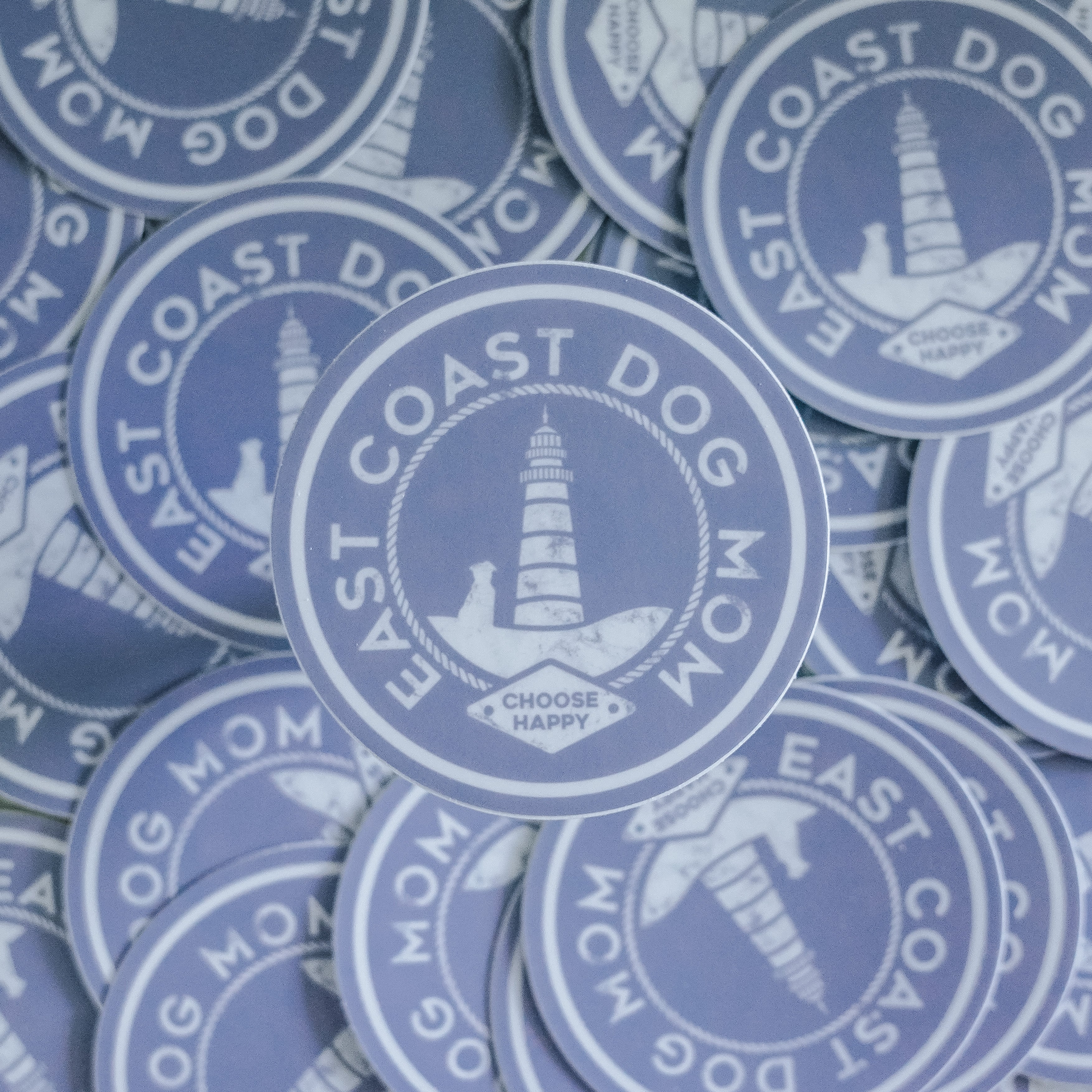 East Coast Dog Mom Sticker