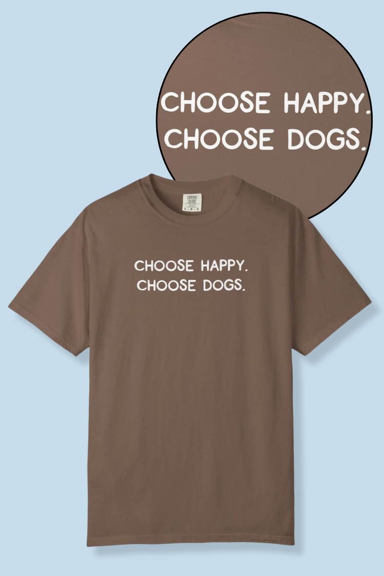 Choose Happy Heavyweight Unisex Tee