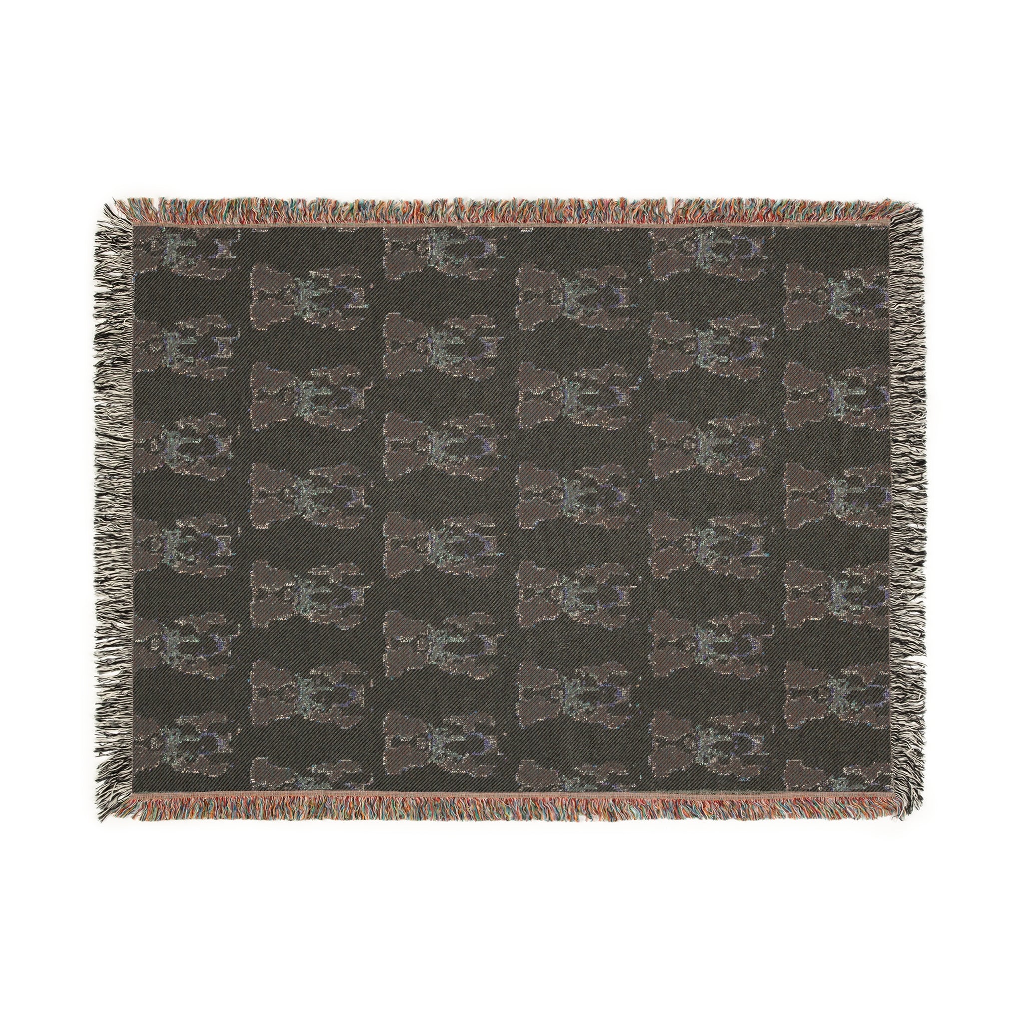 Border Collie Woven Blanket