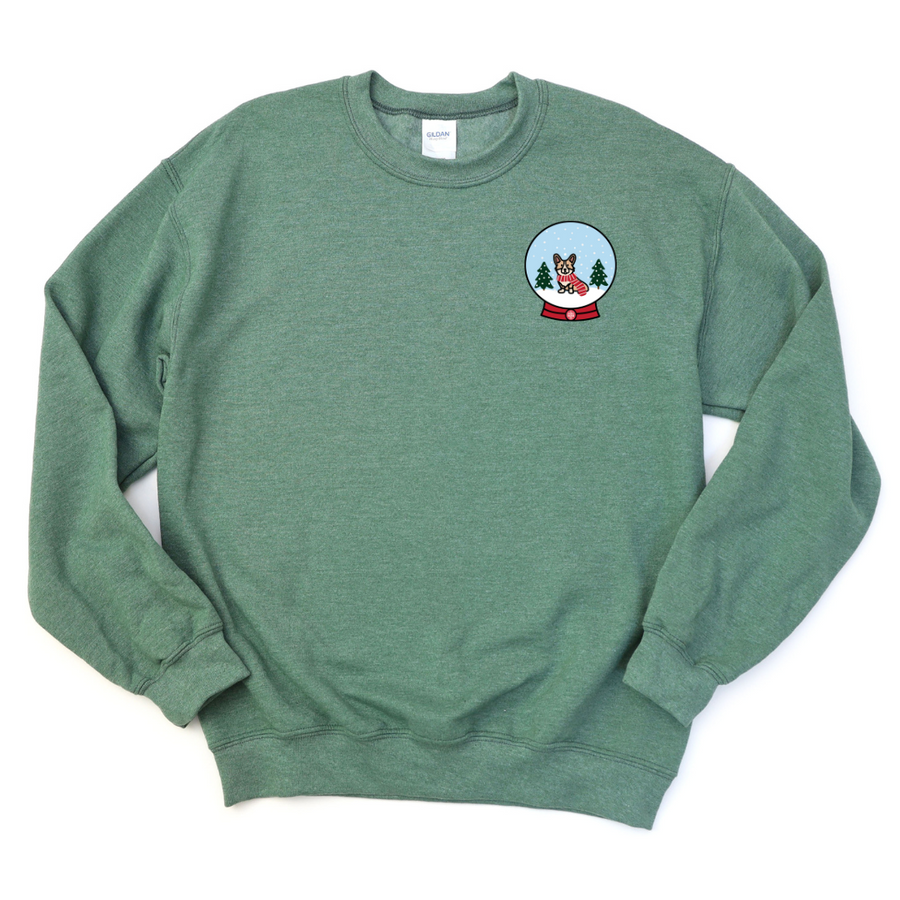 Corgi Snow Globe Crewneck