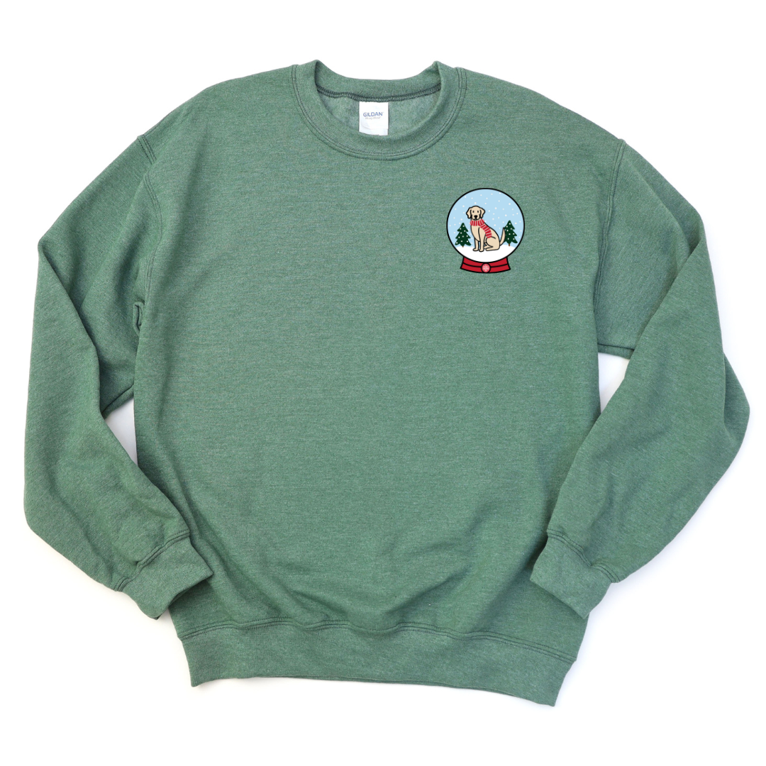 Lab Snow Globe Crewneck