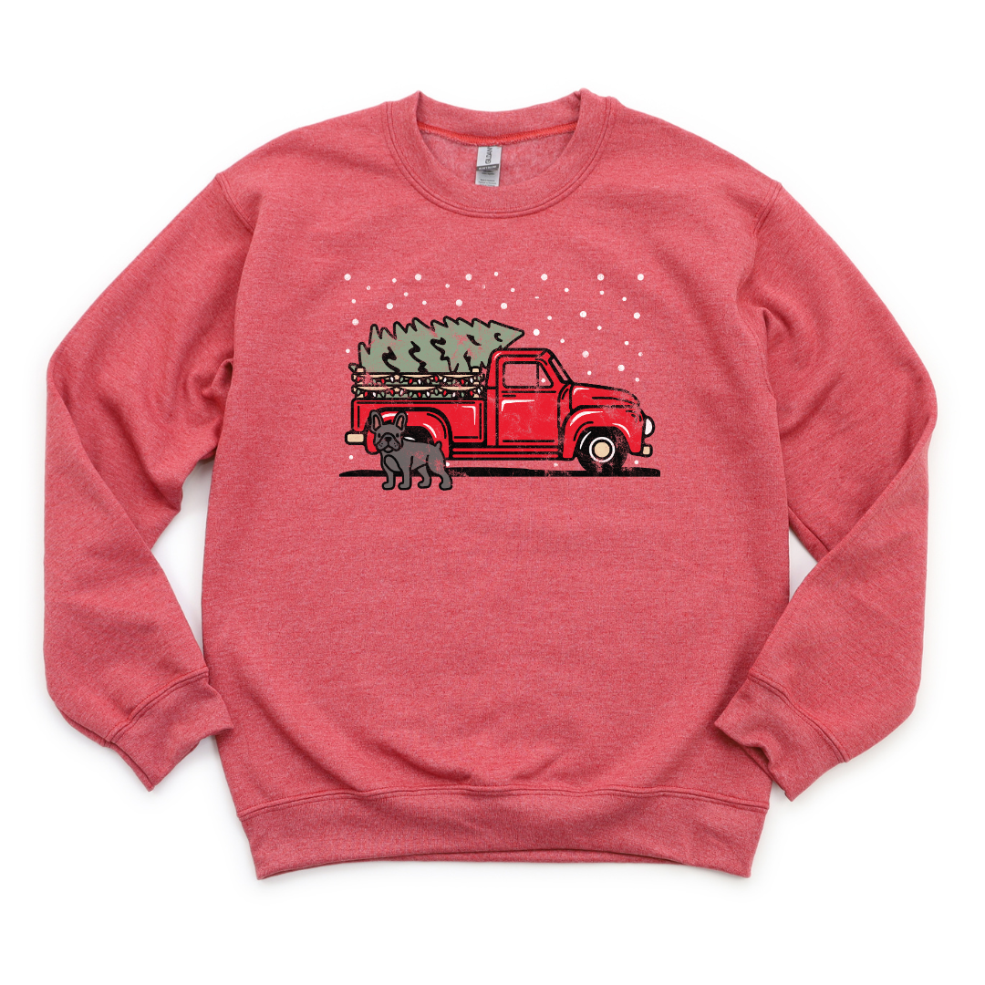 French Bulldog Holiday Truck Crewneck