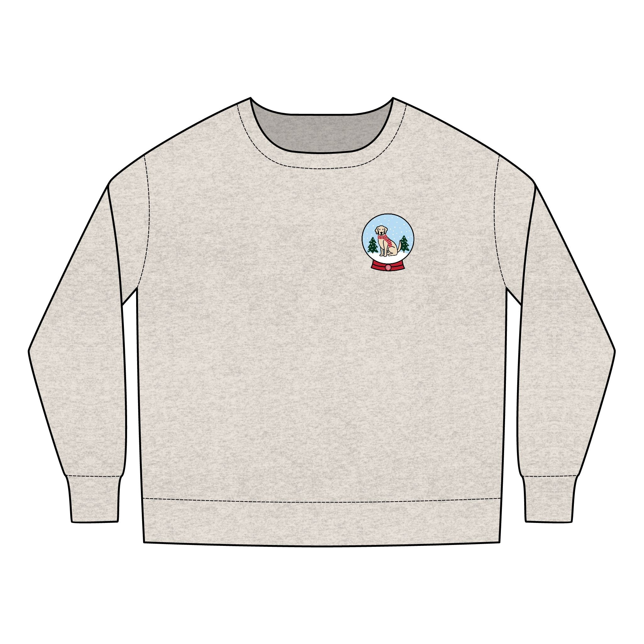 Add Your Dogs Snowglobe Toddler Sweatshirt