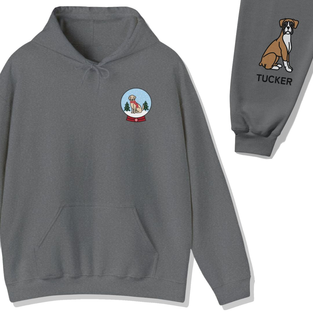 Add Your Dog Snowglobe Hoodie