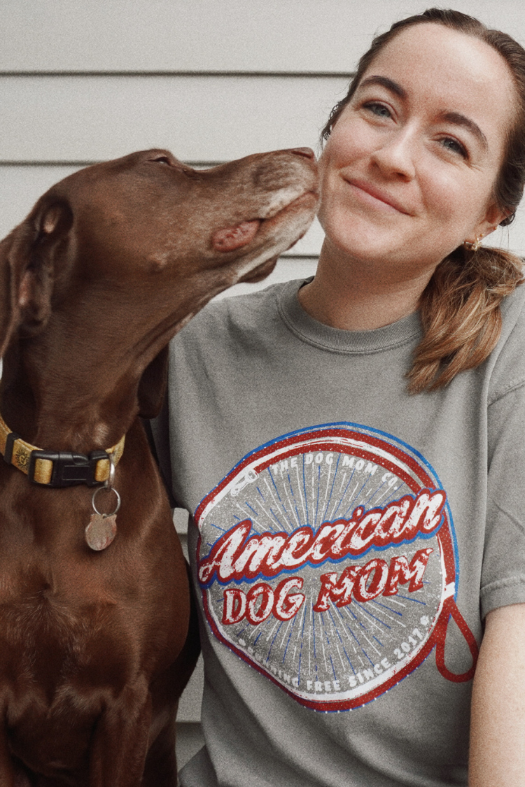 American Dog Mom Tee