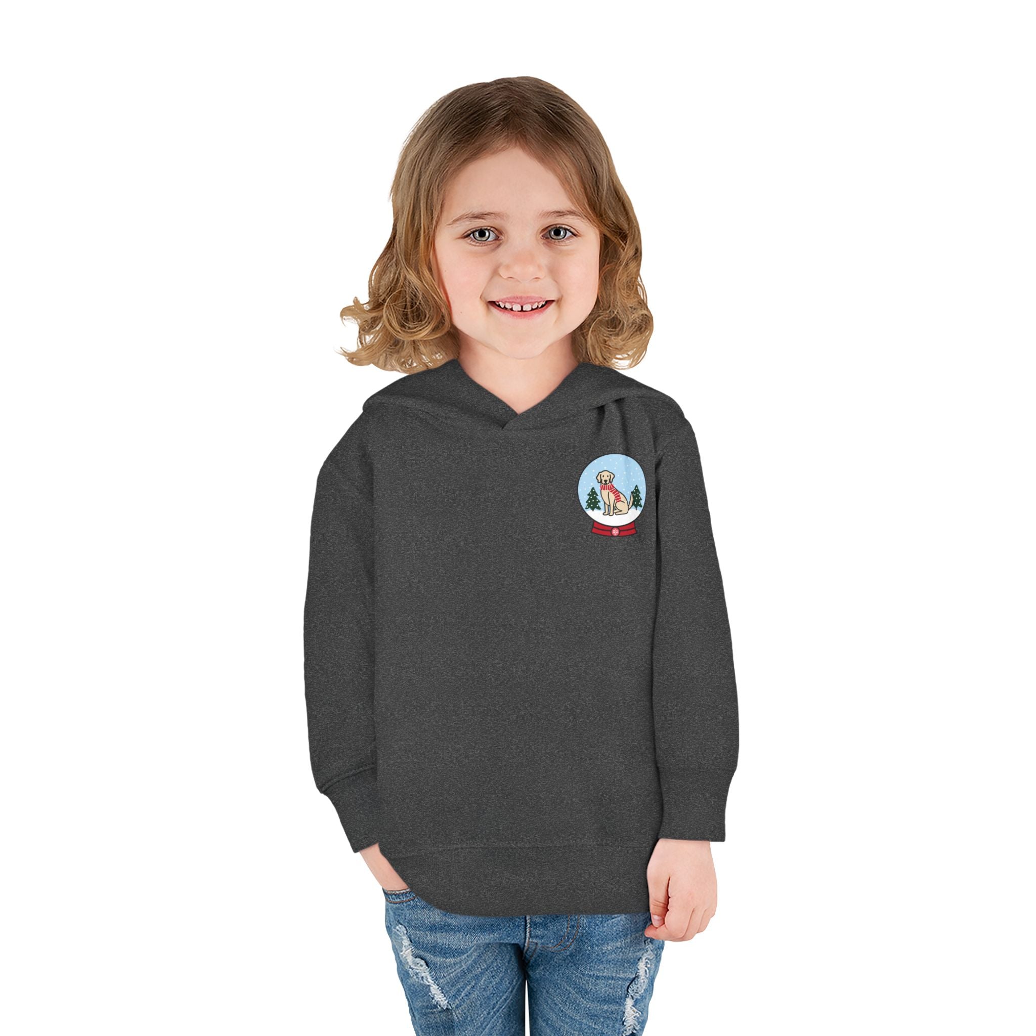 Add Your Dog Snowglobe Toddler Hoodie