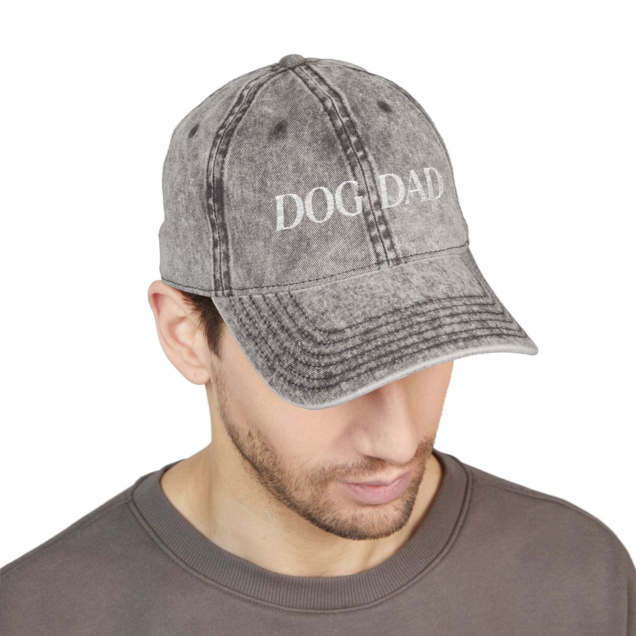 Dog Dad Vintage Embroidered Hat