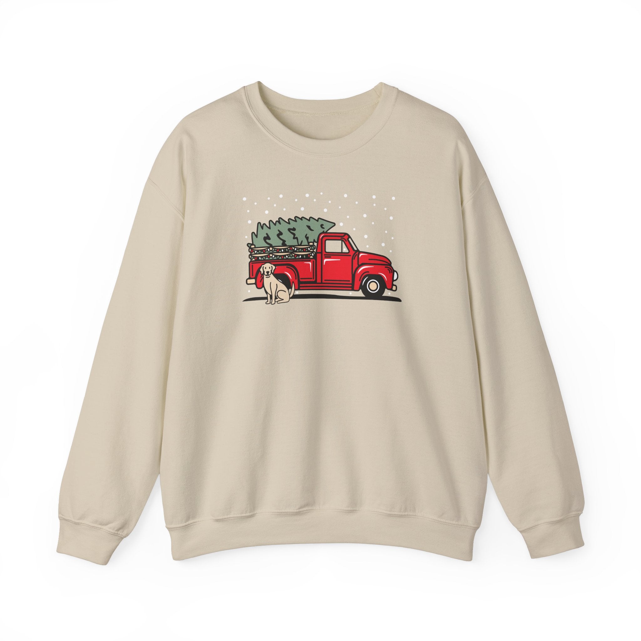 Add Your Dogs Christmas Truck Sweatshirt