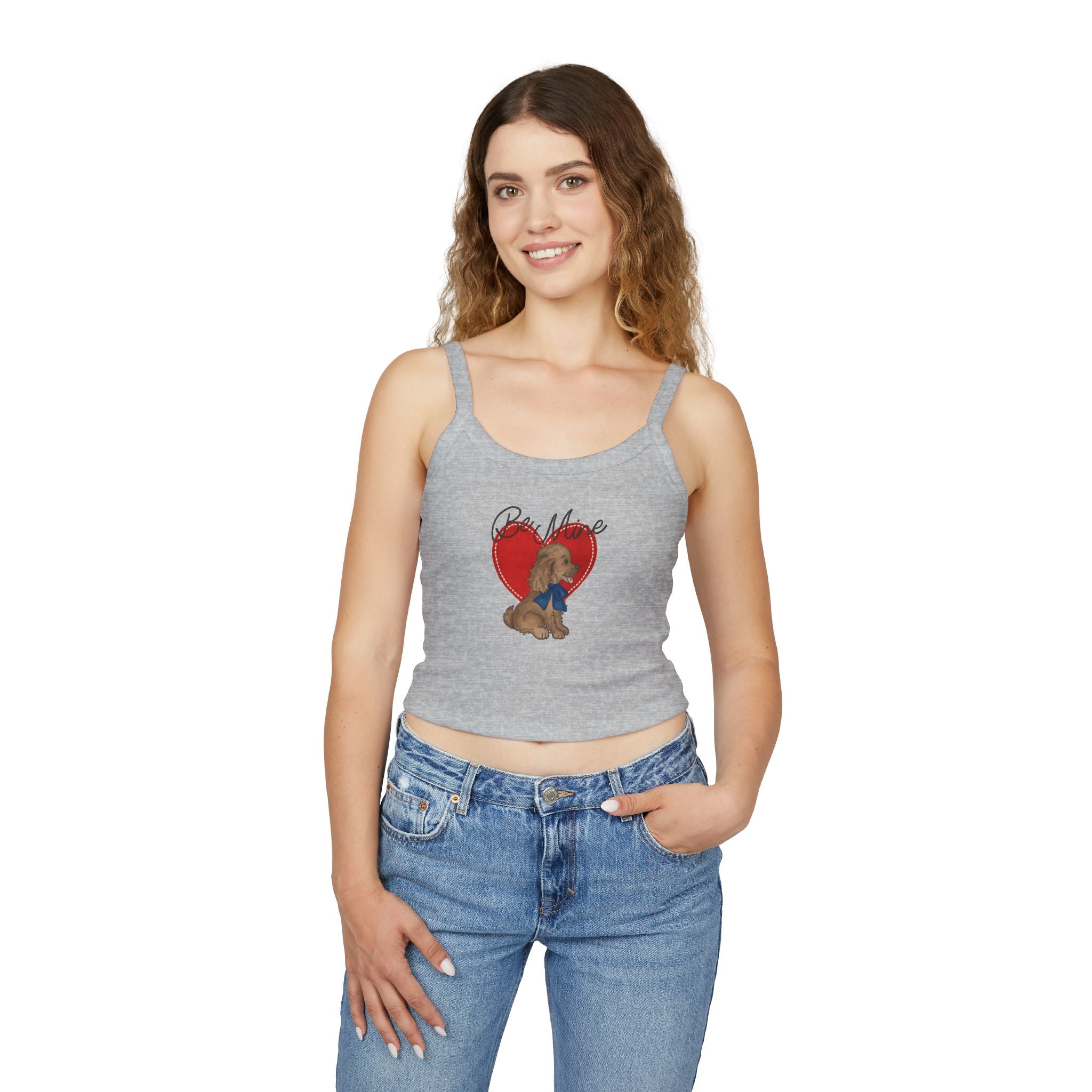 Be Mine Spaghetti Strap Tank Top