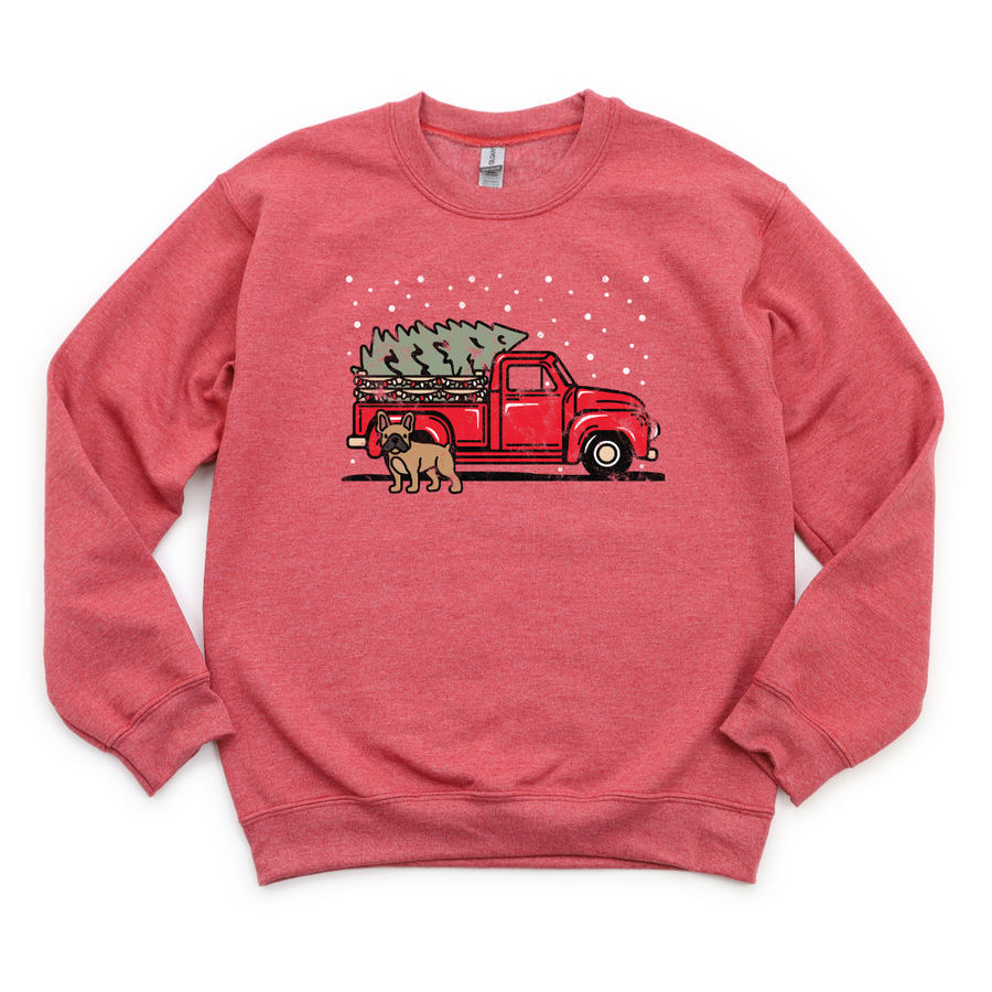 French Bulldog Holiday Truck Crewneck