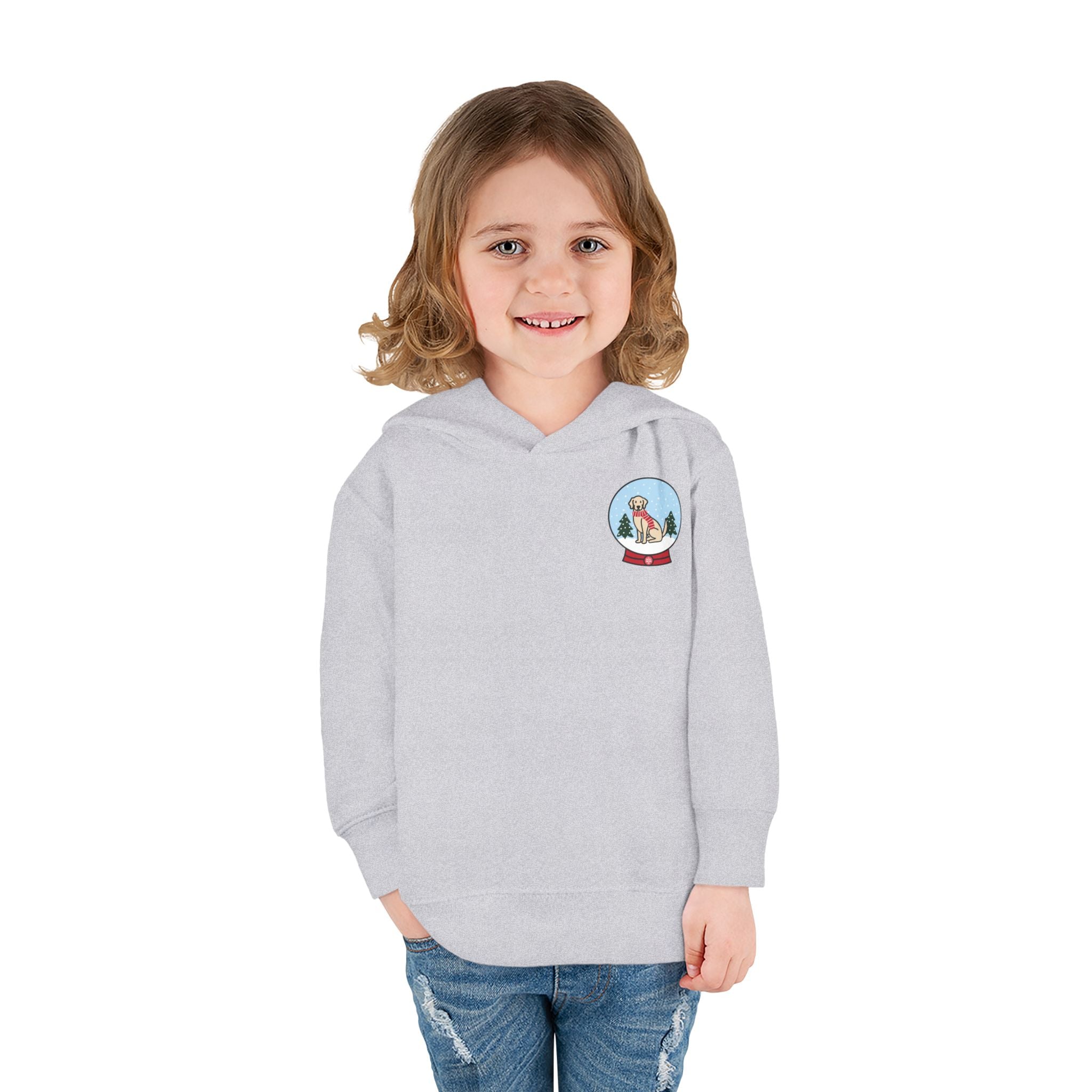 Add Your Dog Snowglobe Toddler Hoodie