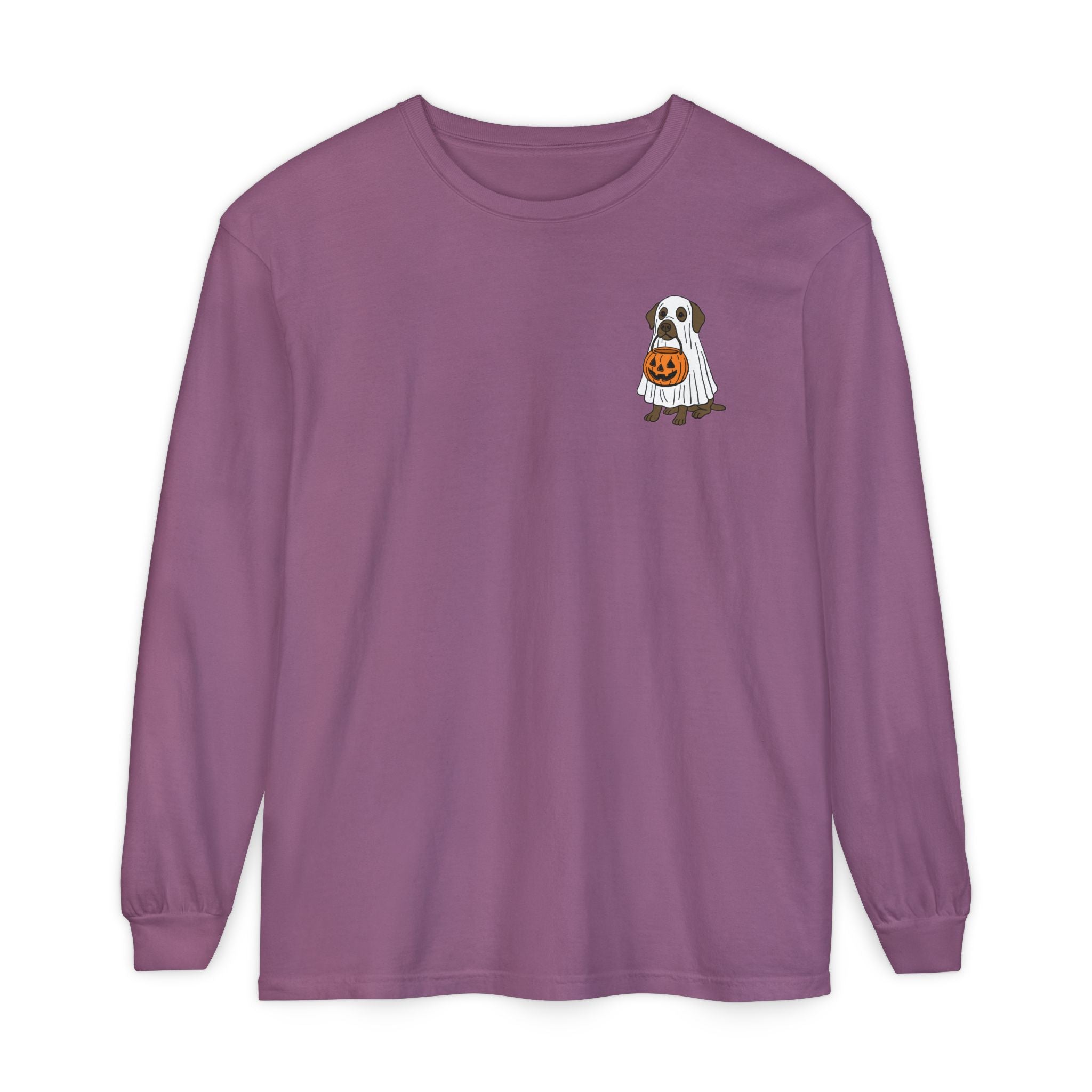 Chocolate Lab Ghost Long Sleeve Tee