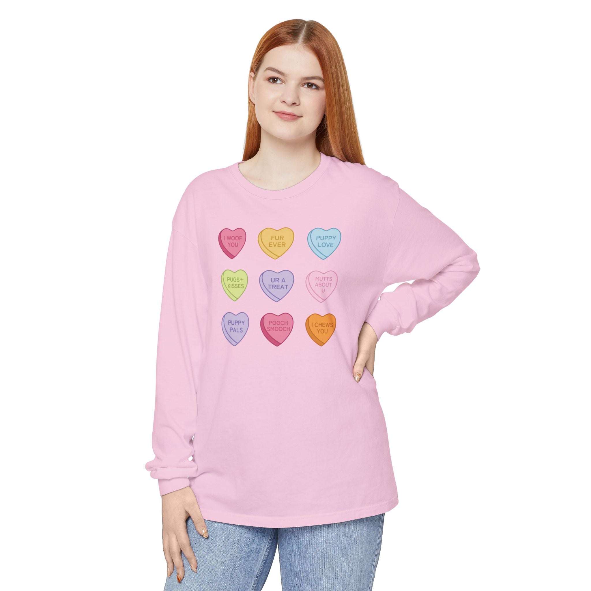 Candy Hearts Long Sleeve Tee