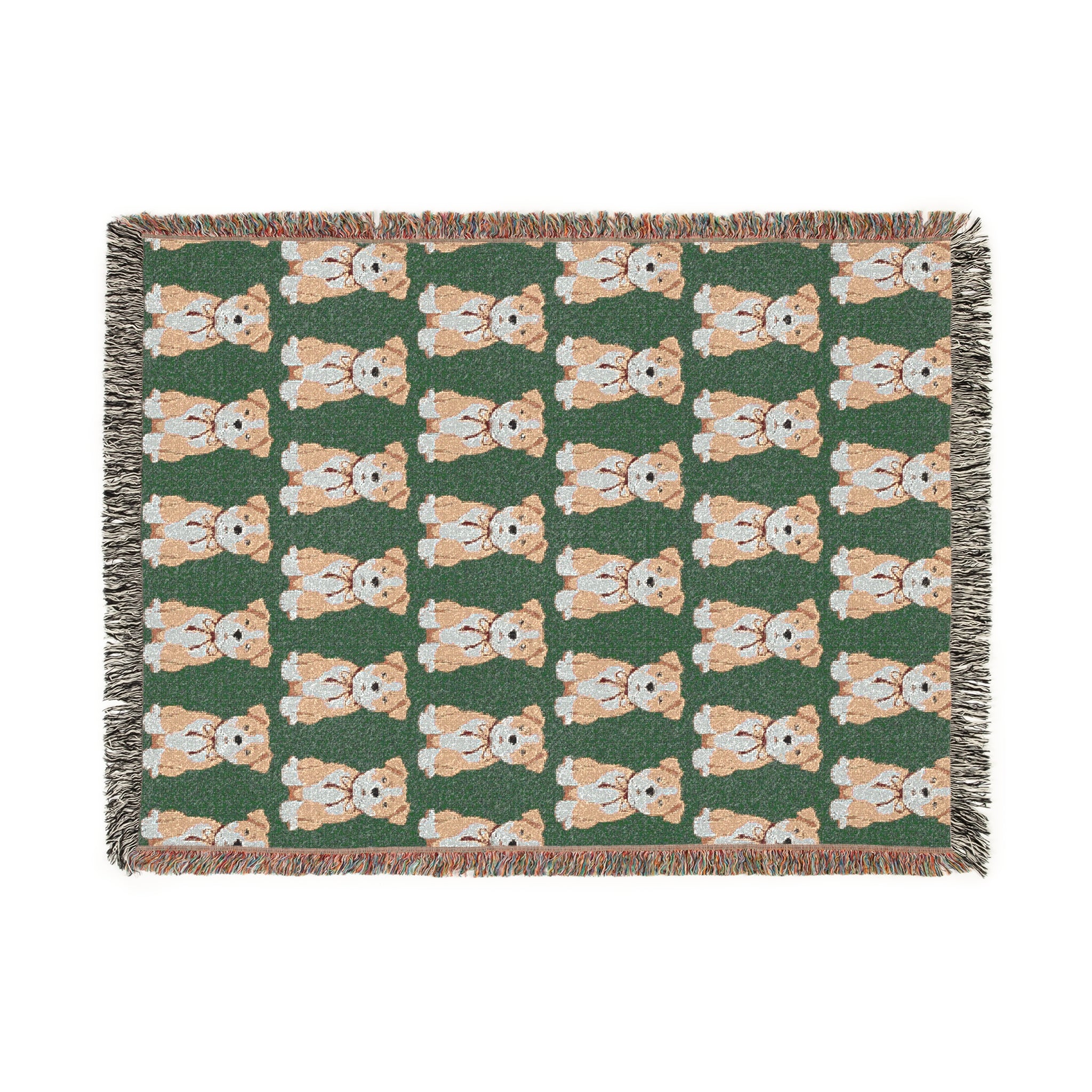 Bulldog Woven Blanket