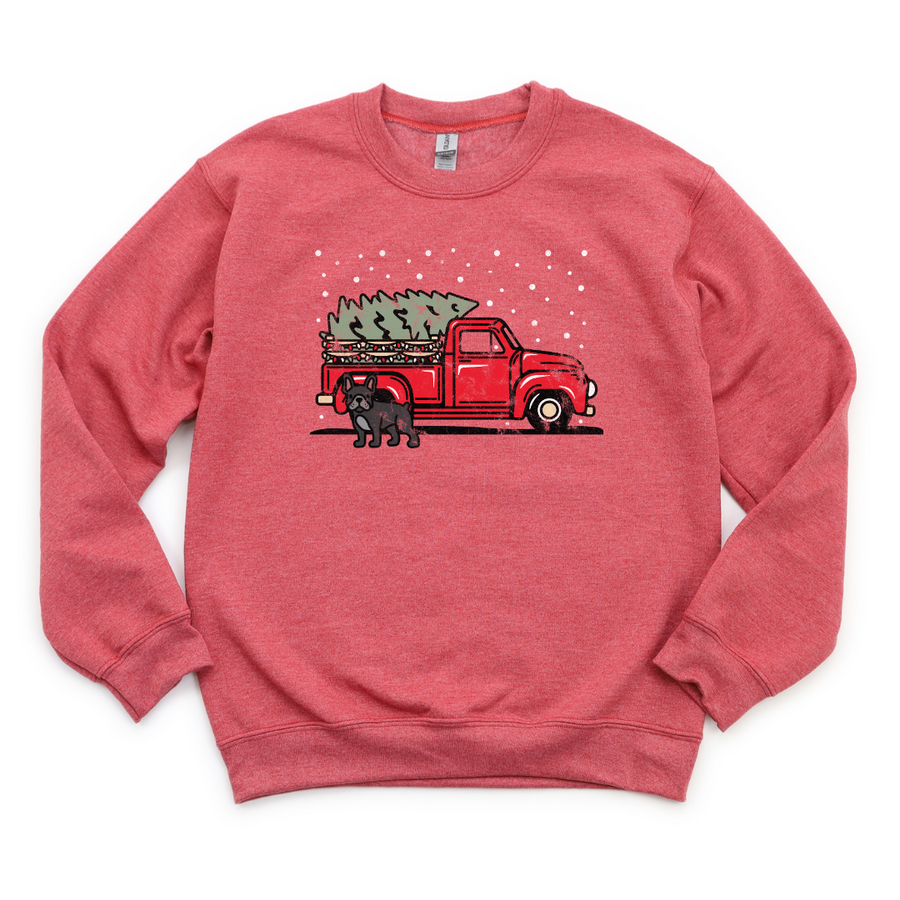 French Bulldog Holiday Truck Crewneck