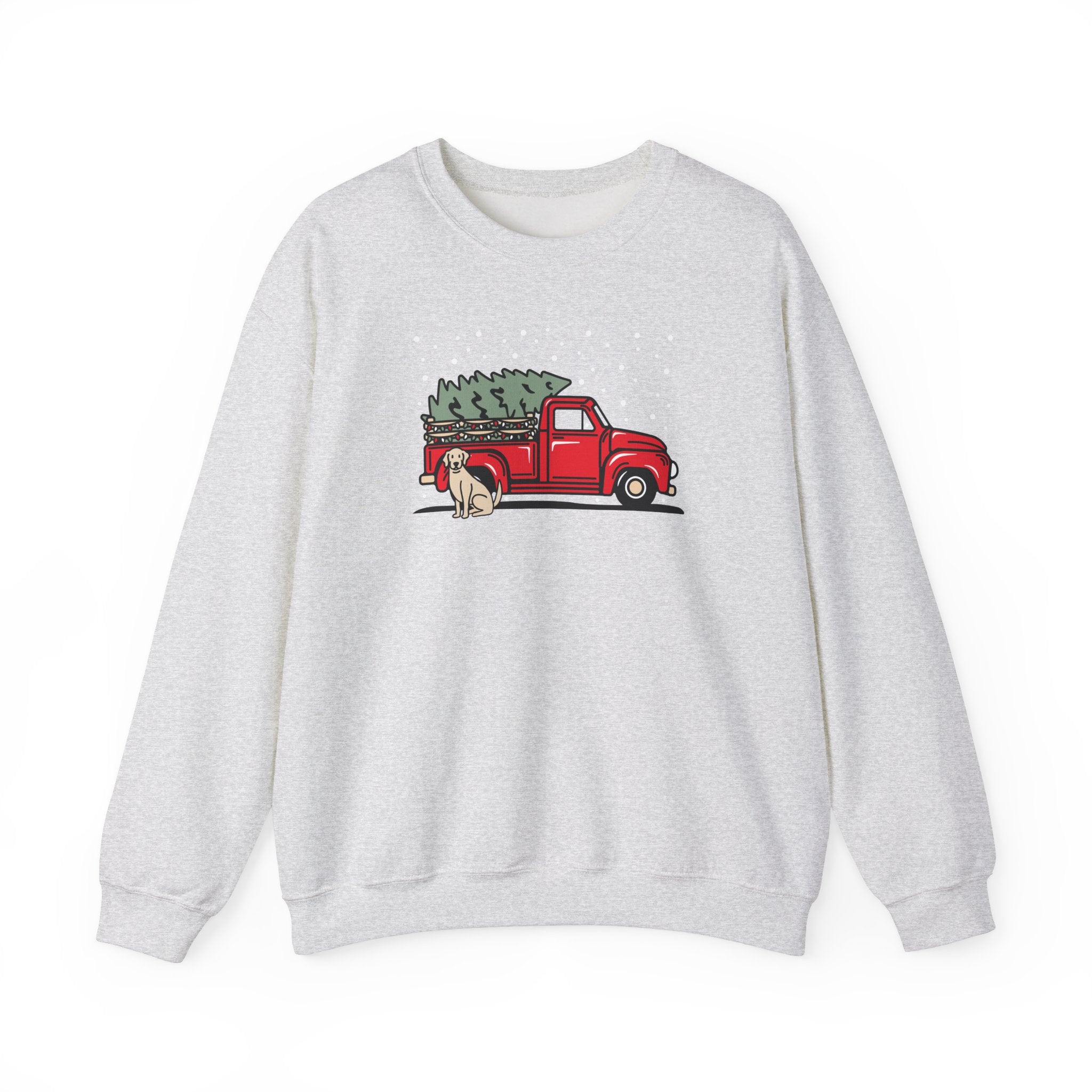 Add Your Dogs Christmas Truck Sweatshirt