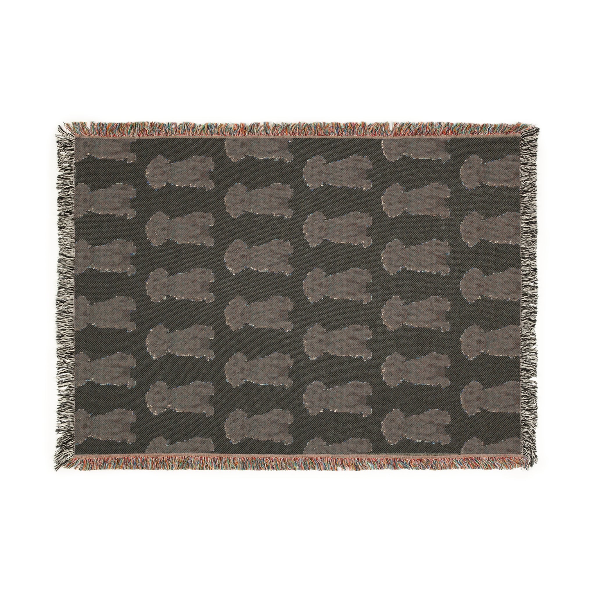 Chocolate Lab Woven Blanket