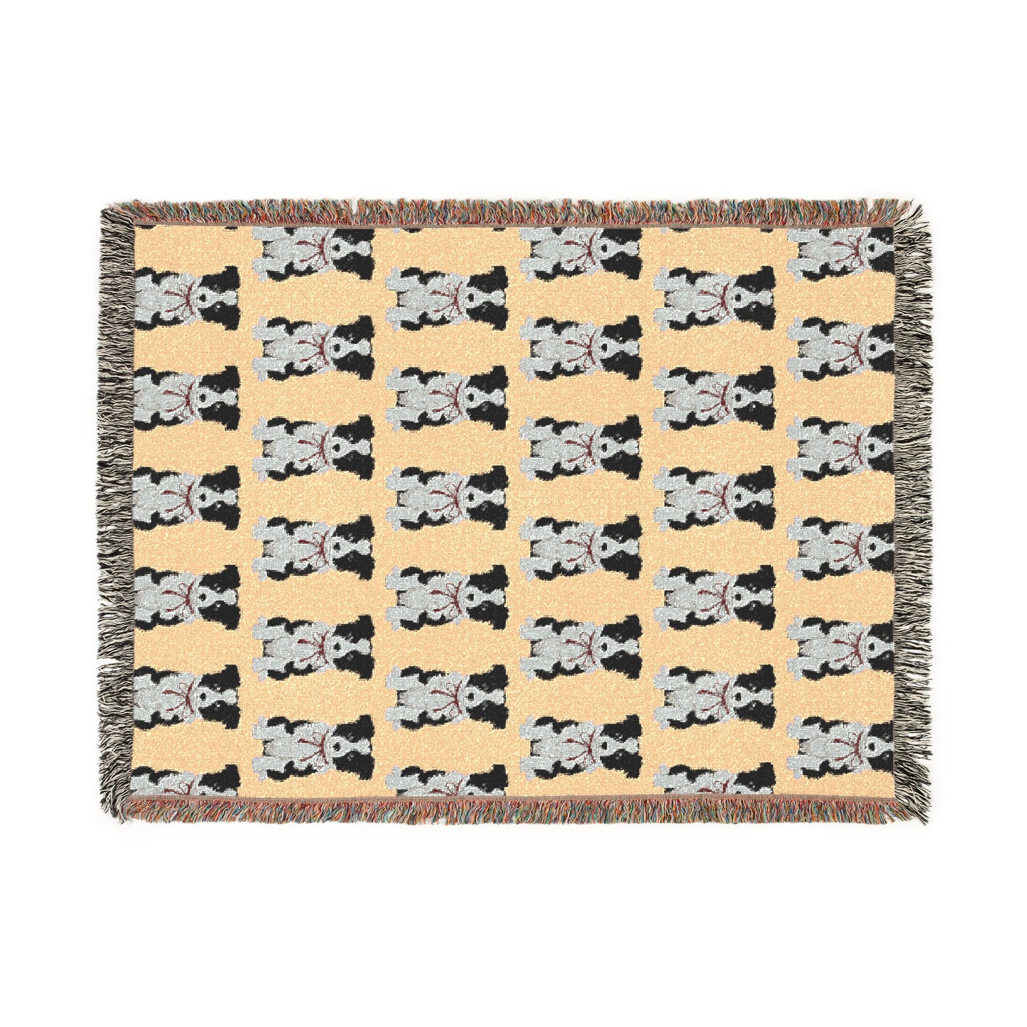 Border Collie Woven Blanket
