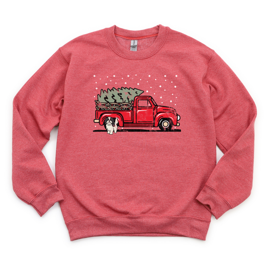 Shih Tzu Holiday Truck Crewneck