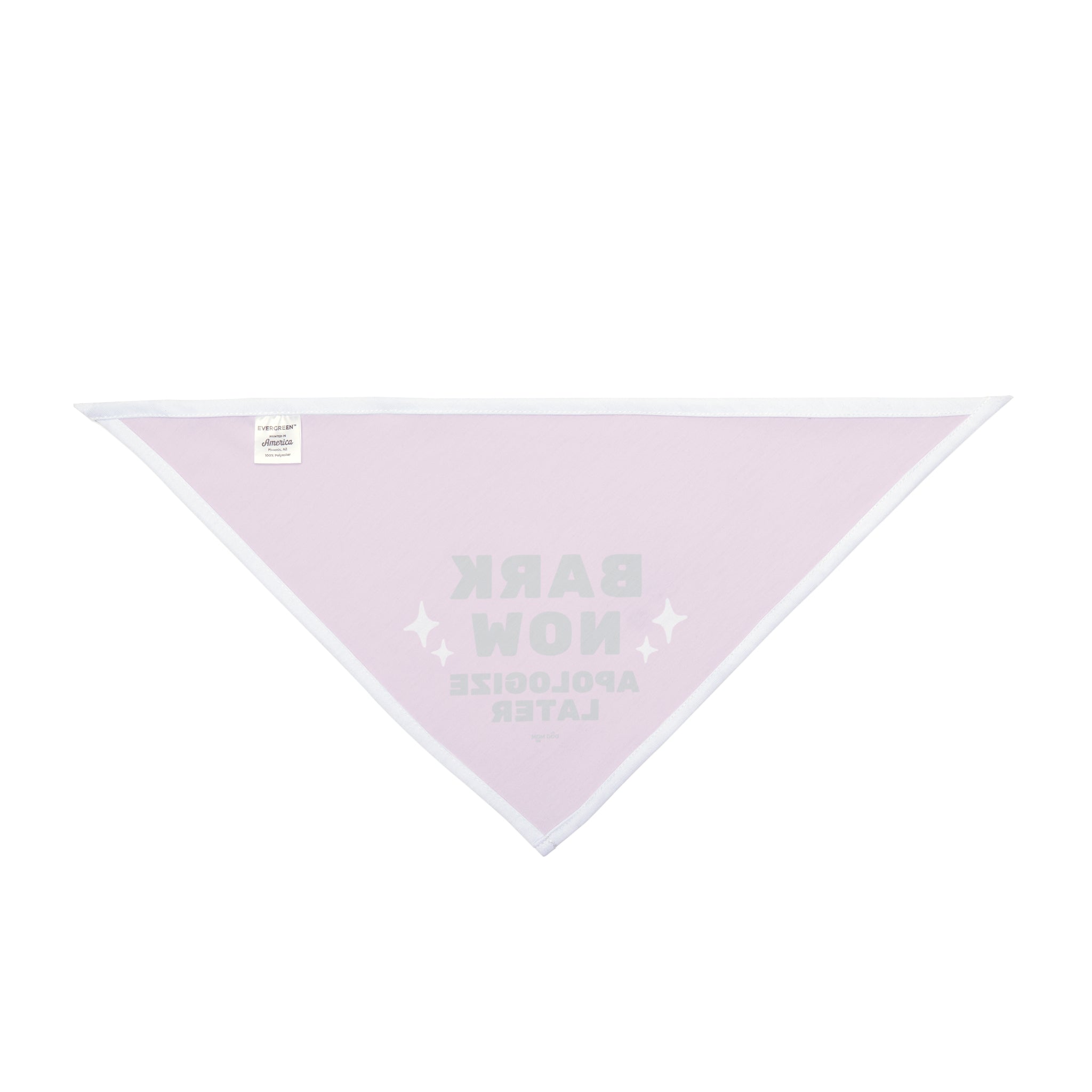 Bark Now, Apologize Later Dog Bandana