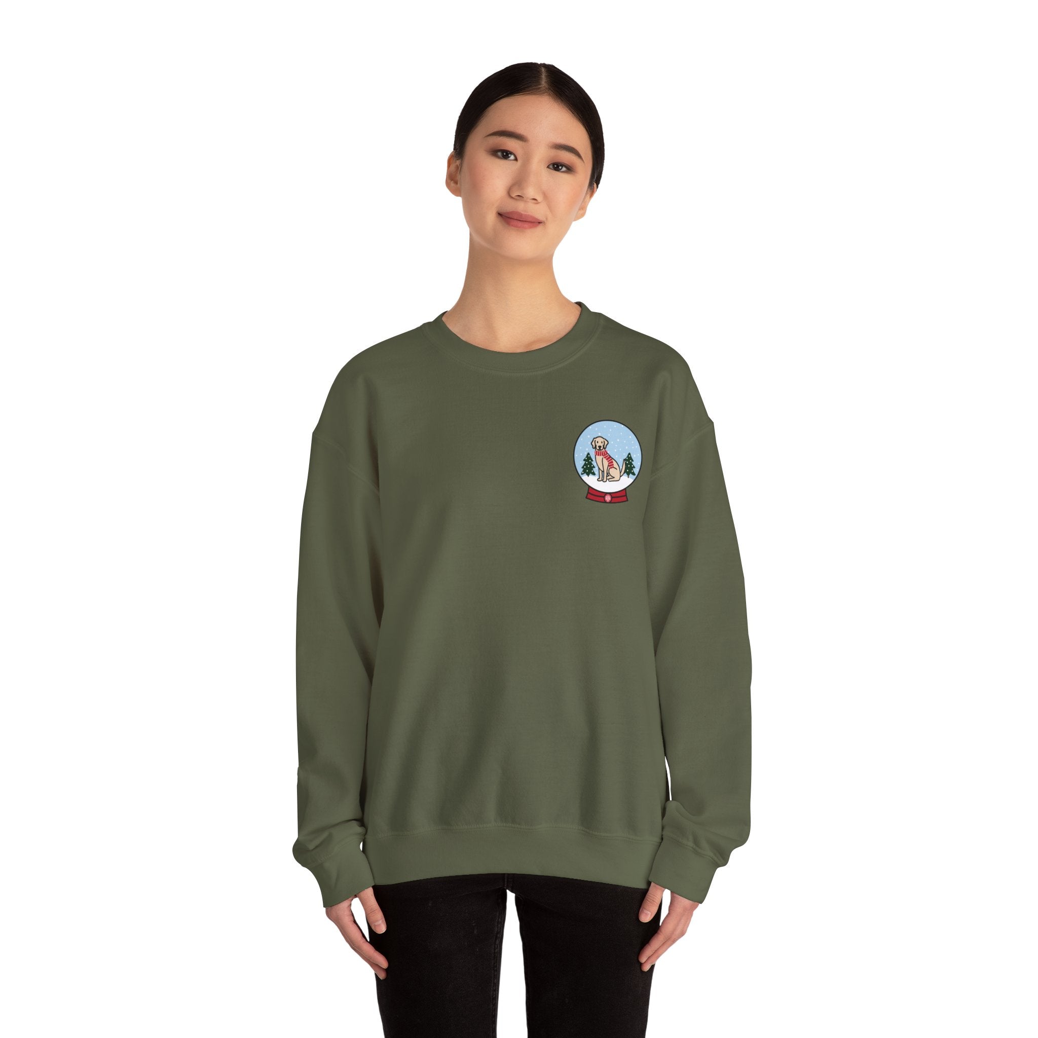 Add Your Dog Snowglobe Sweatshirt