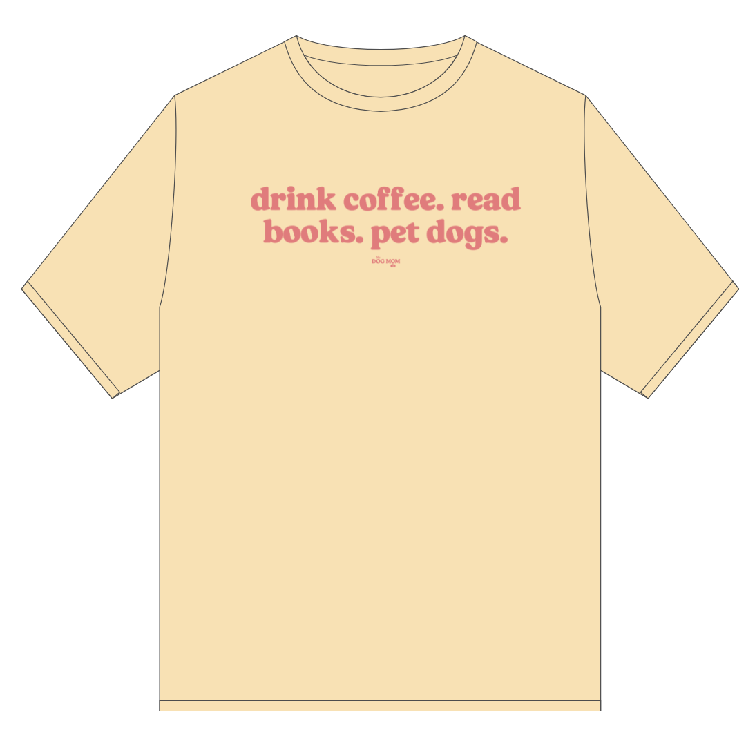 Coffee Books Dogs Tee
