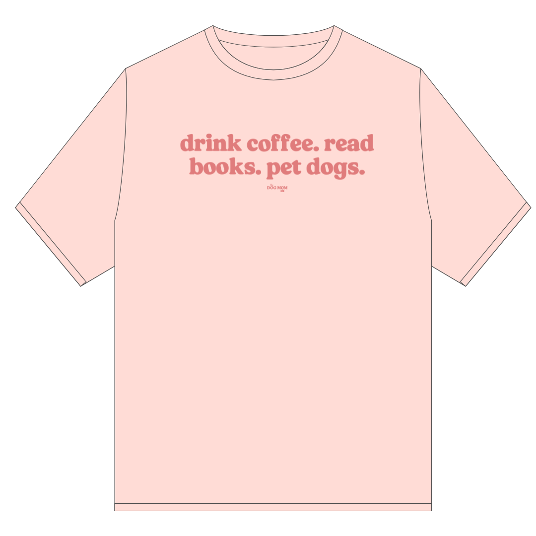 Coffee Books Dogs Tee