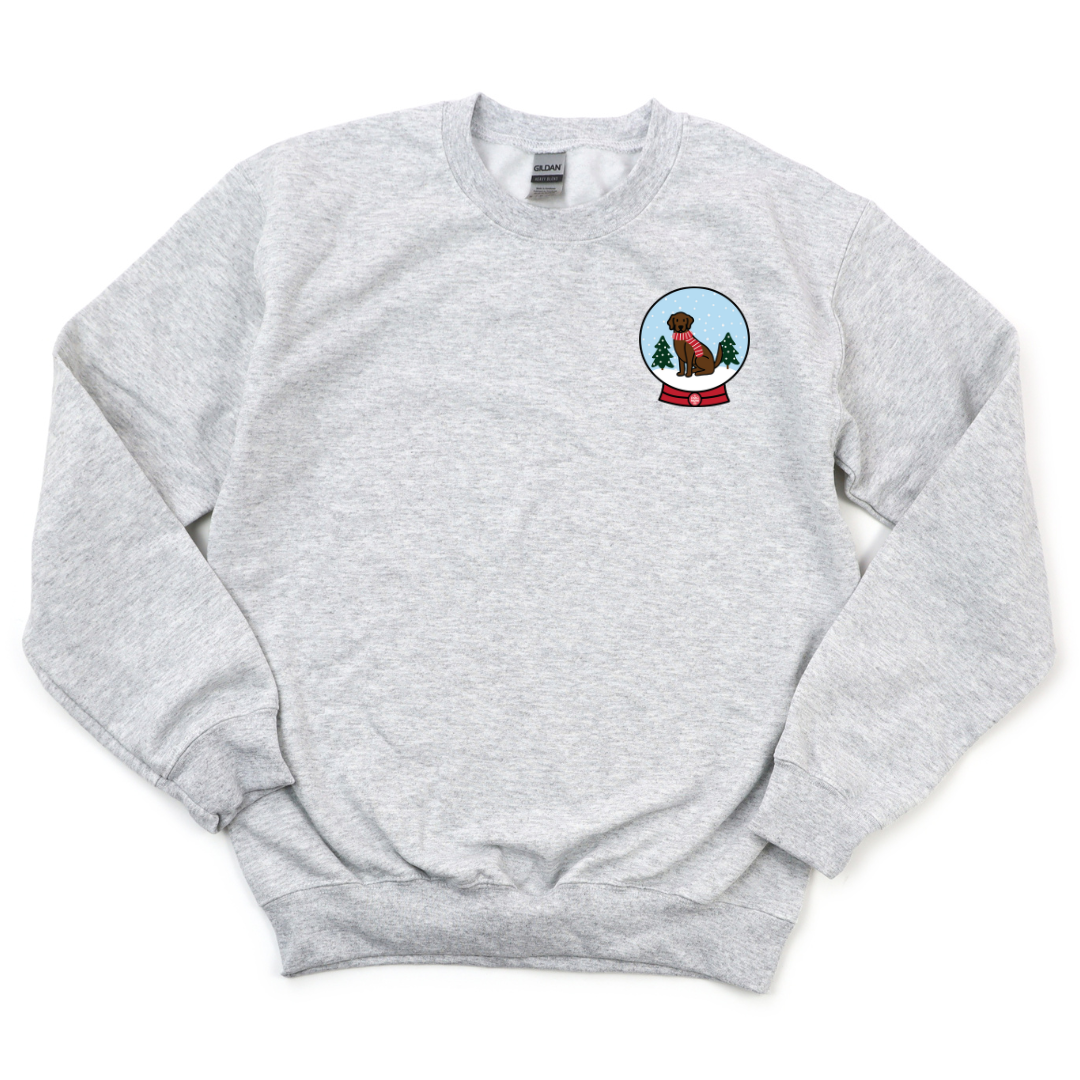 Lab Snow Globe Crewneck