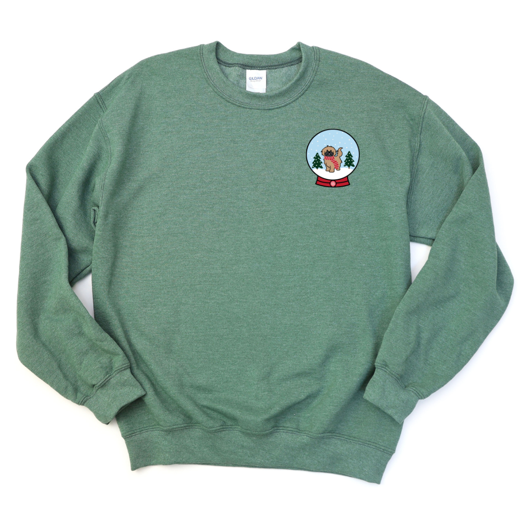 Shih Tzu Snow Globe Crewneck