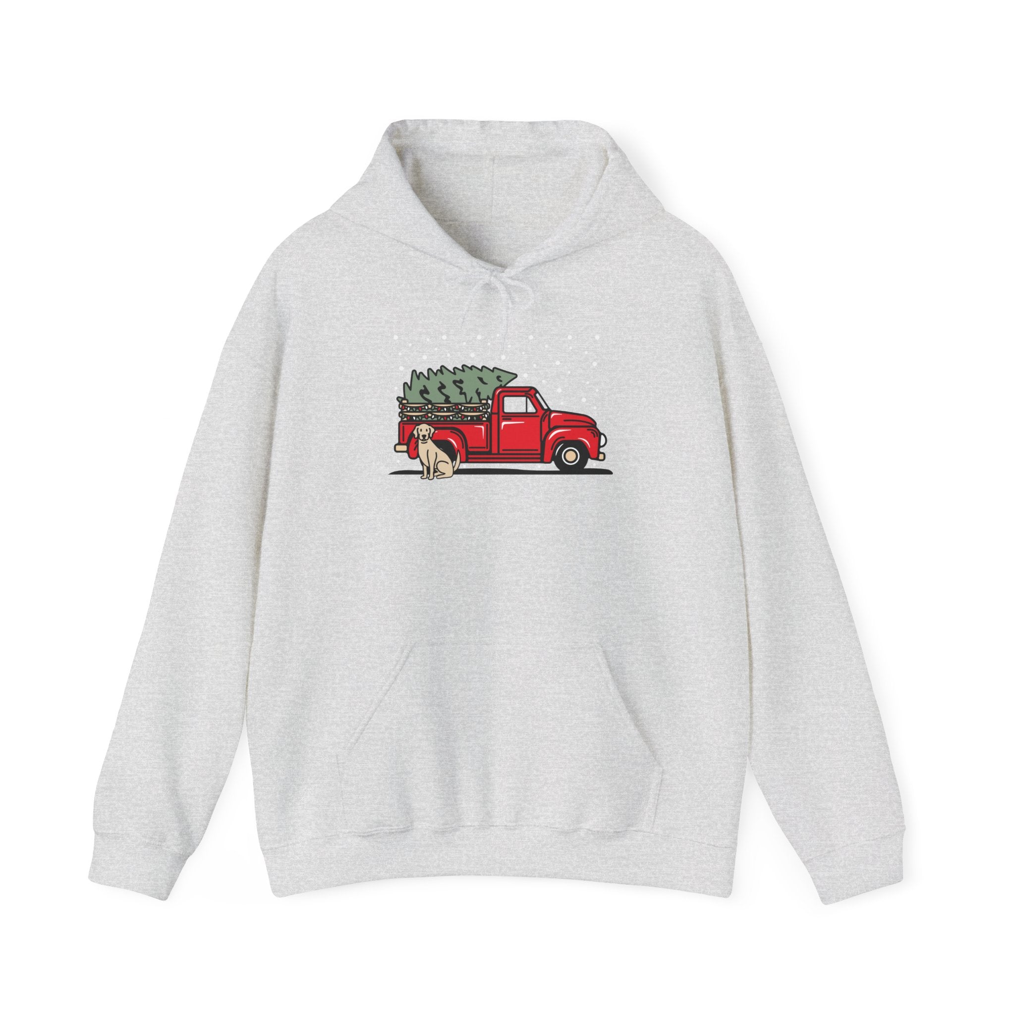 Add Your Dogs Christmas Truck Hoodie