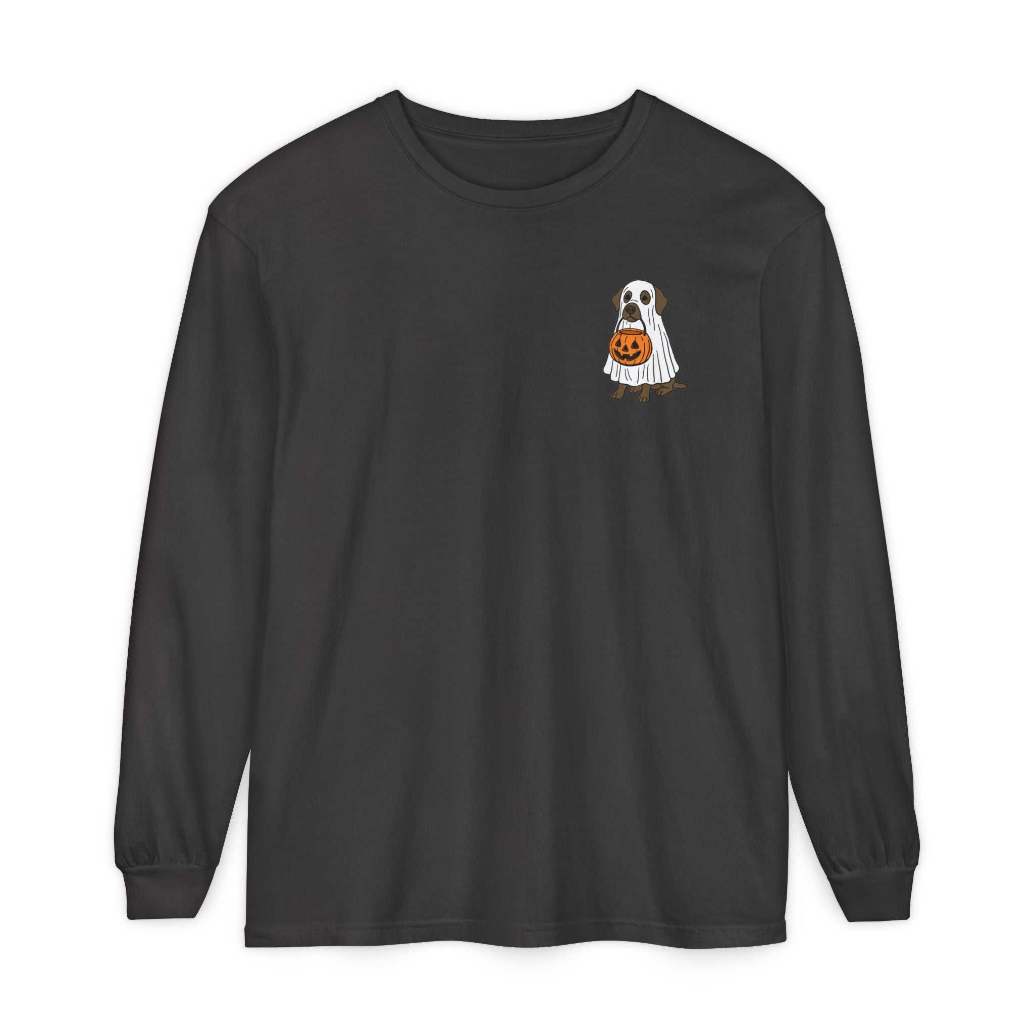 Chocolate Lab Ghost Long Sleeve Tee