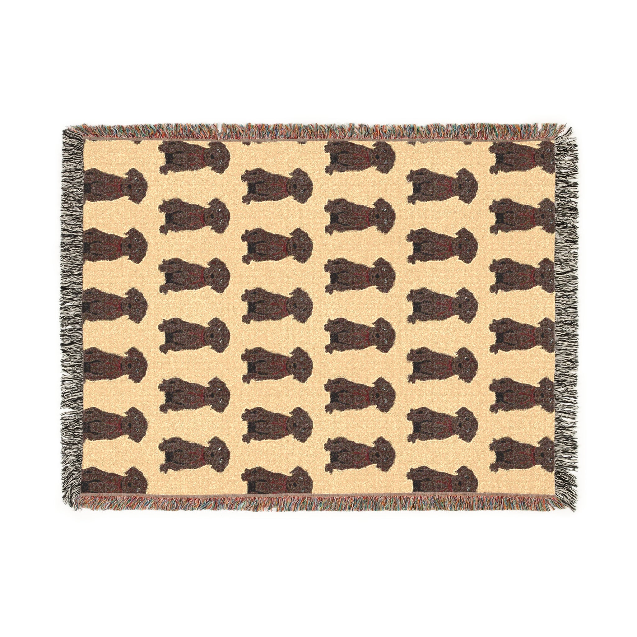 Chocolate Lab Woven Blanket