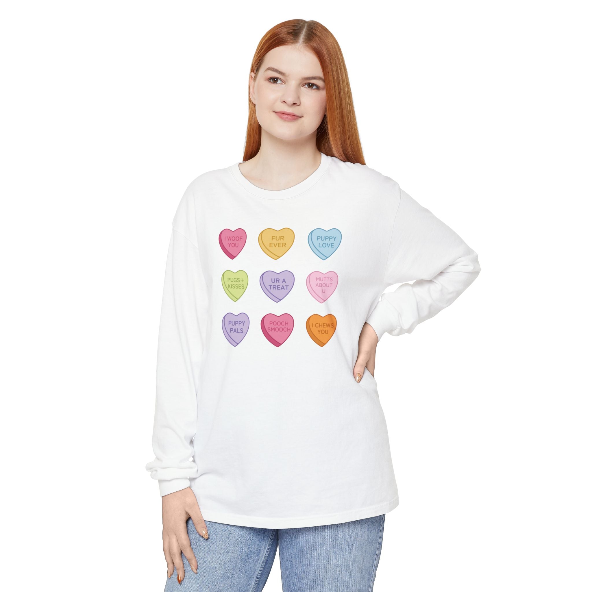 Candy Hearts Long Sleeve Tee