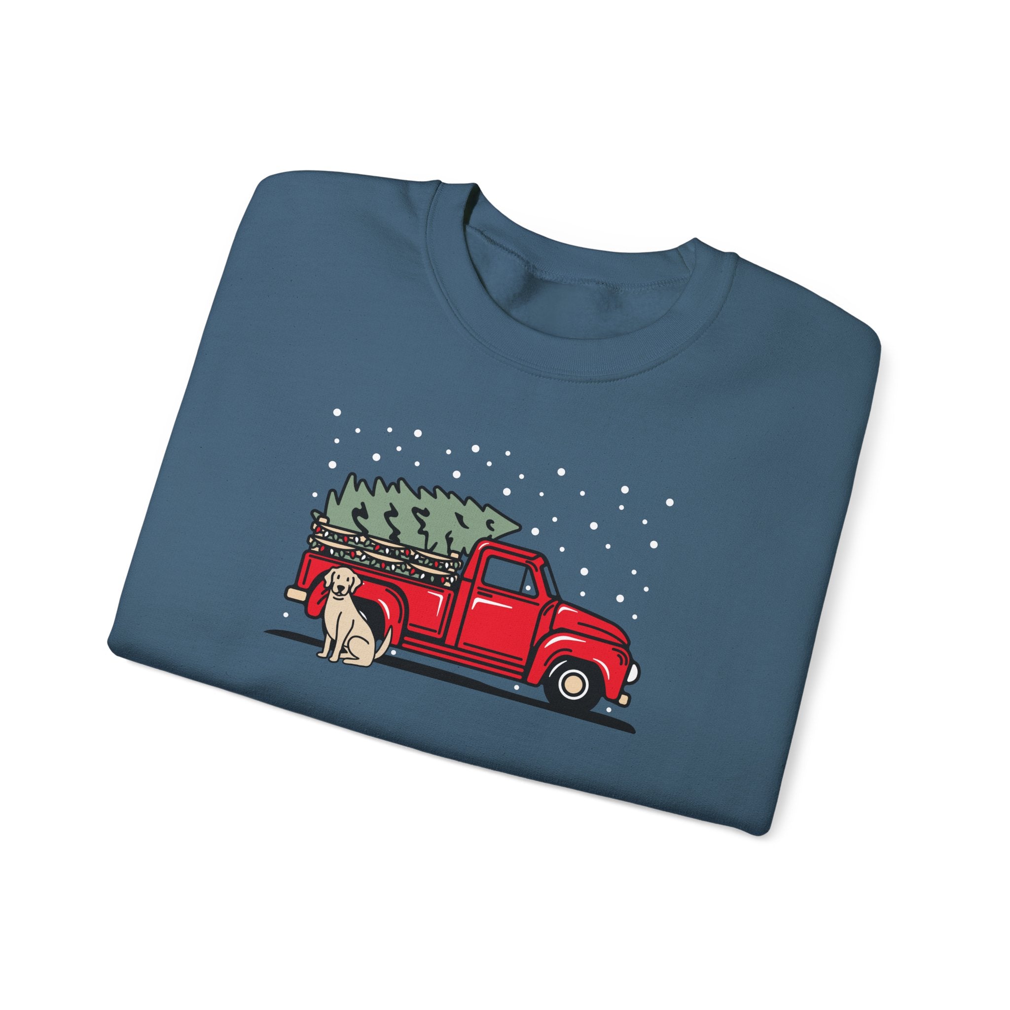 Add Your Dogs Christmas Truck Sweatshirt