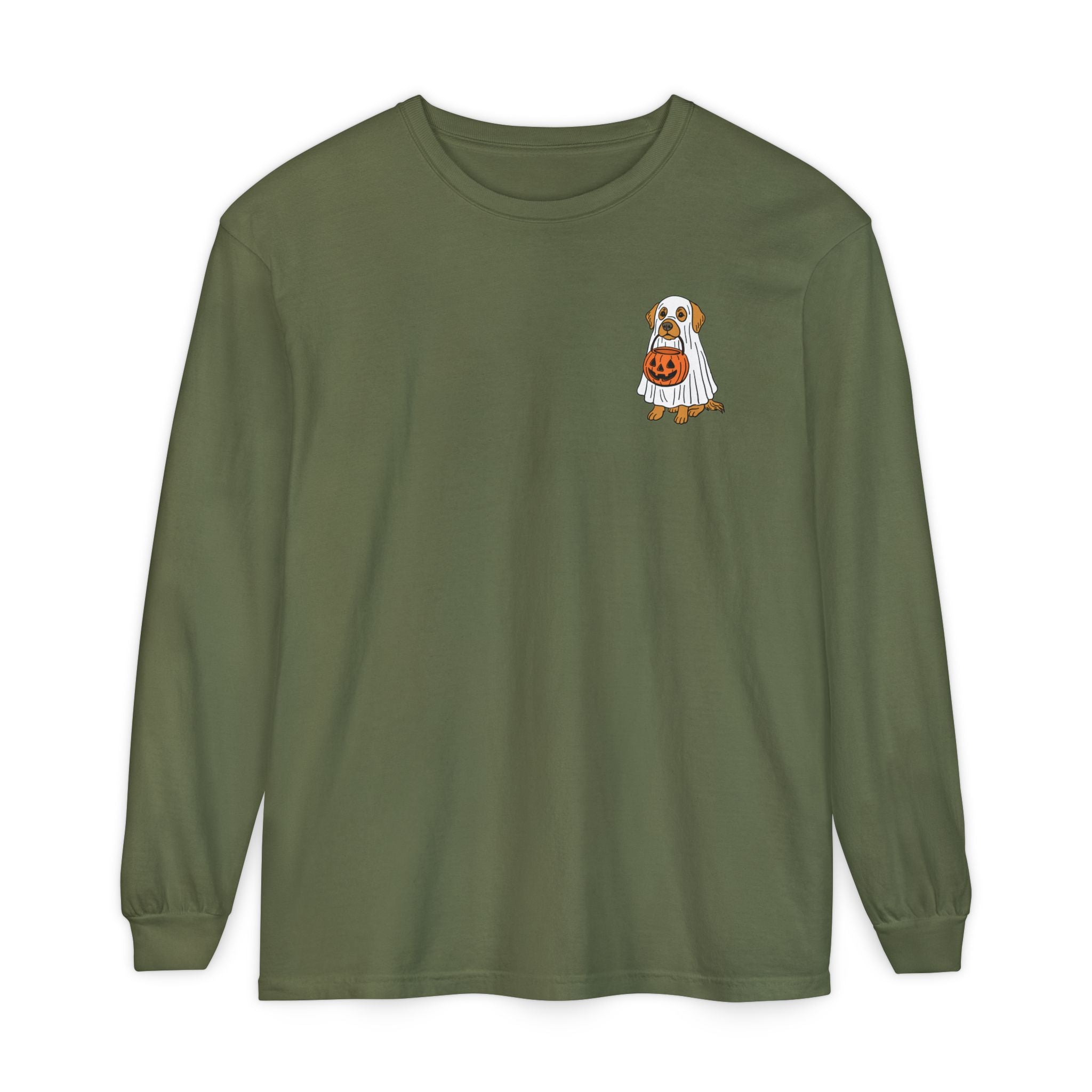 Golden Retriever Ghost Long Sleeve Tee