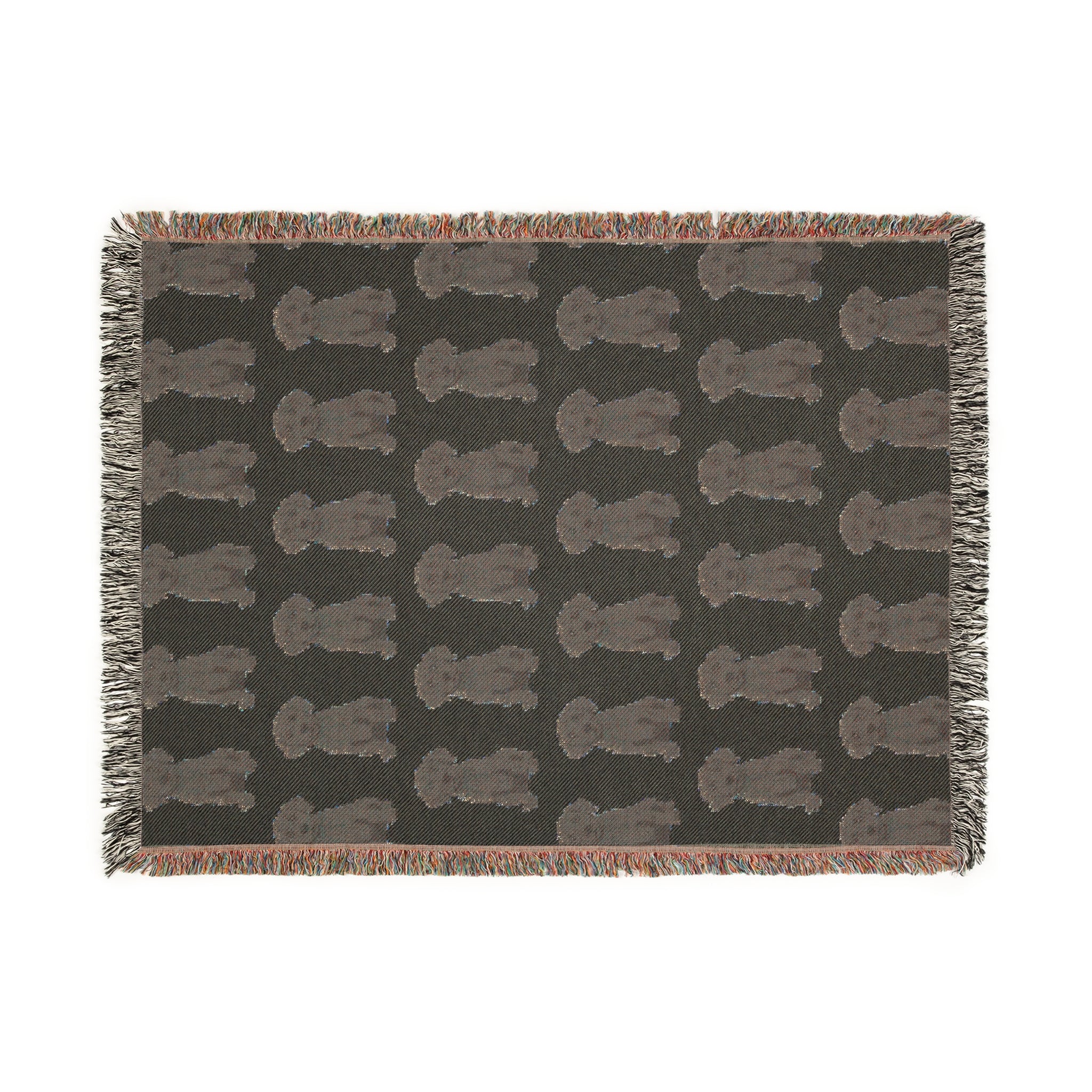 Chocolate Lab Woven Blanket