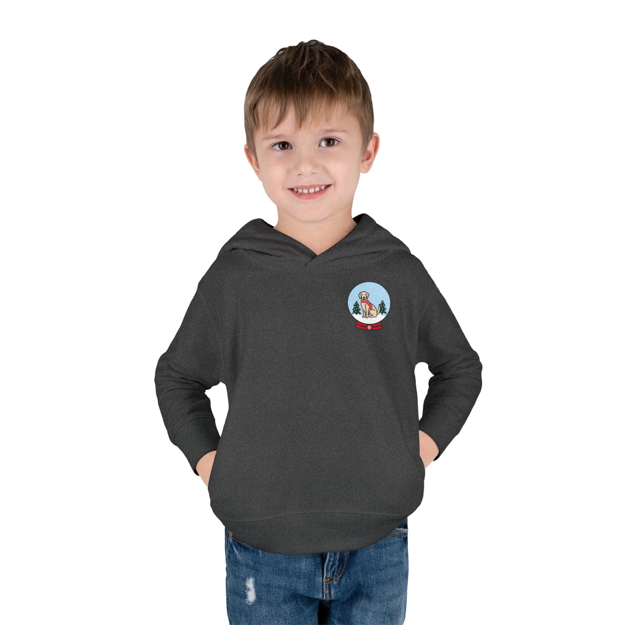 Add Your Dog Snowglobe Toddler Hoodie