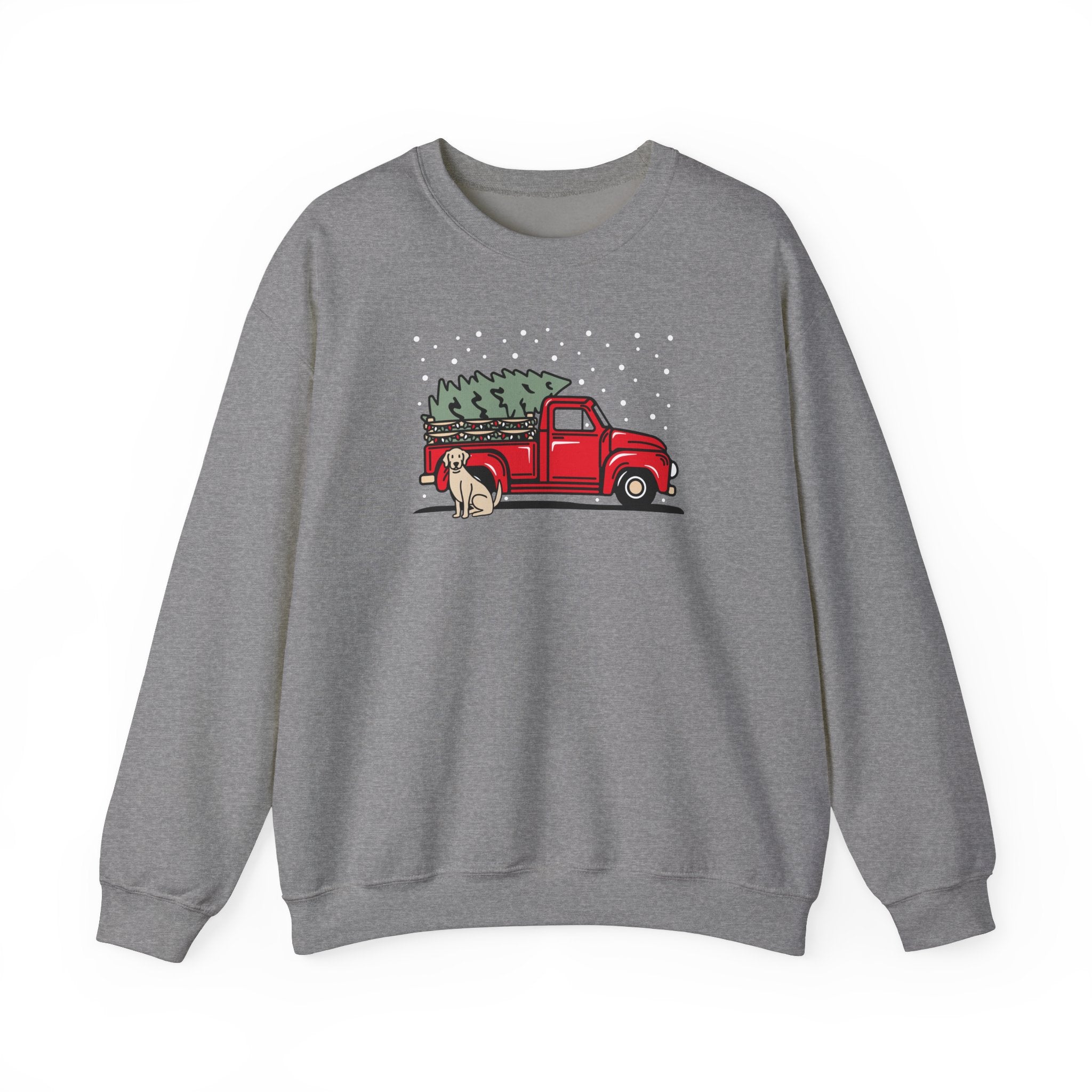 Add Your Dogs Christmas Truck Sweatshirt