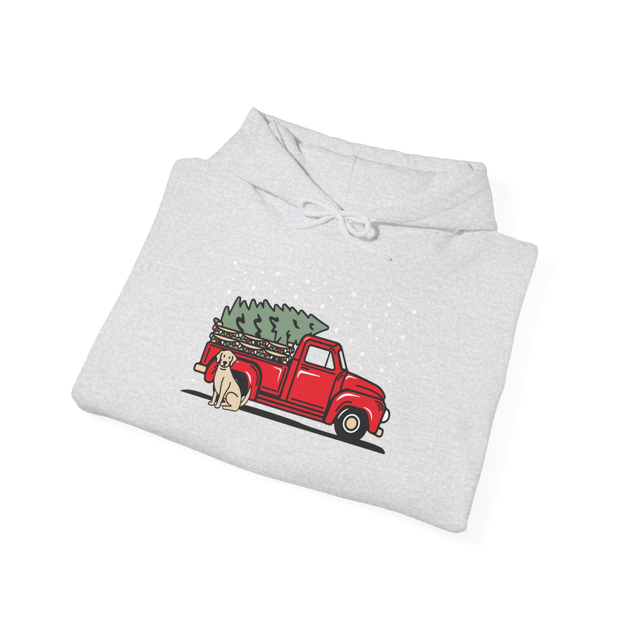 Add Your Dogs Christmas Truck Hoodie