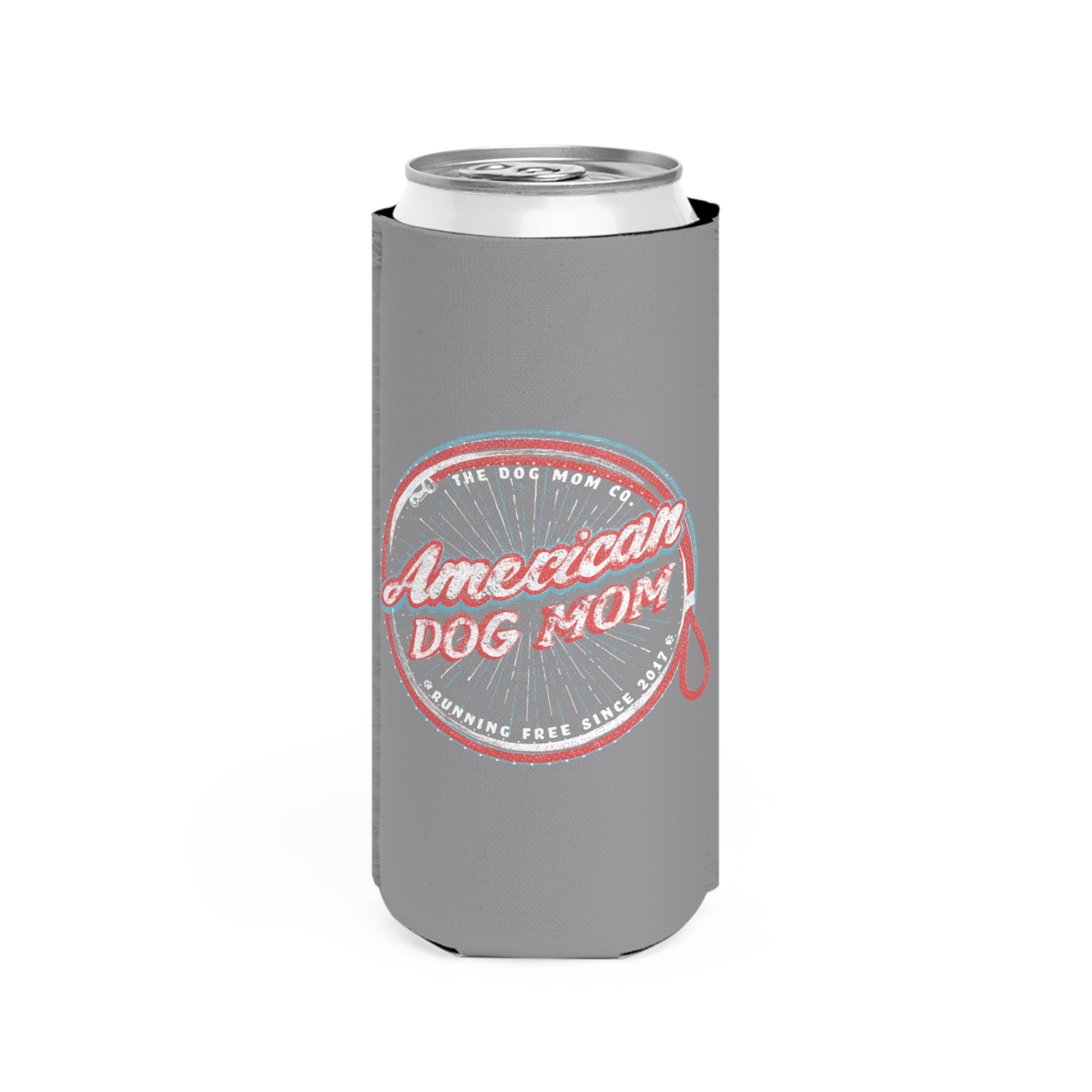 American Dog Mom Slim Can Cooler