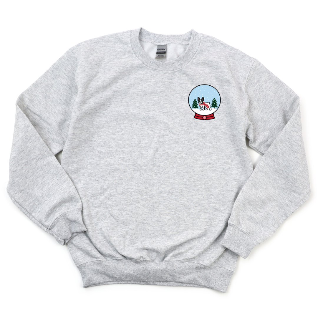 French Bulldog Snow Globe Crewneck