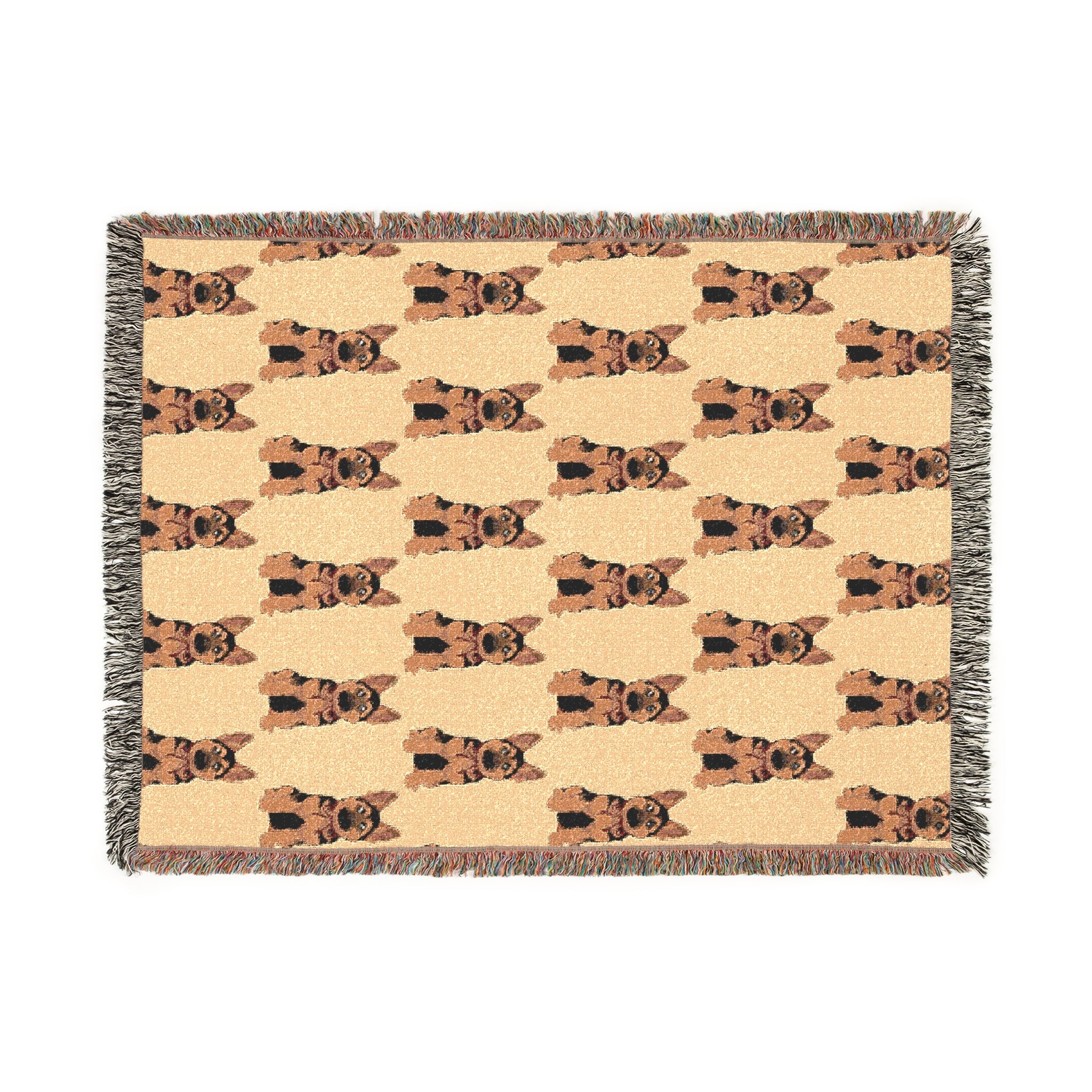 German Shepherd Woven Blanket