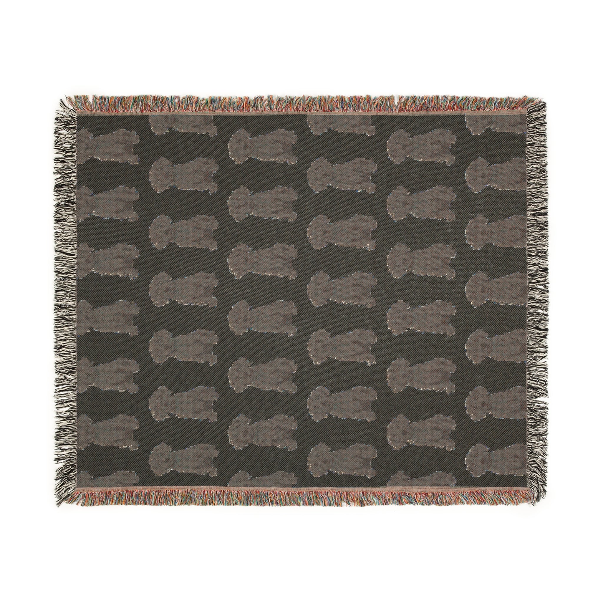Chocolate Lab Woven Blanket