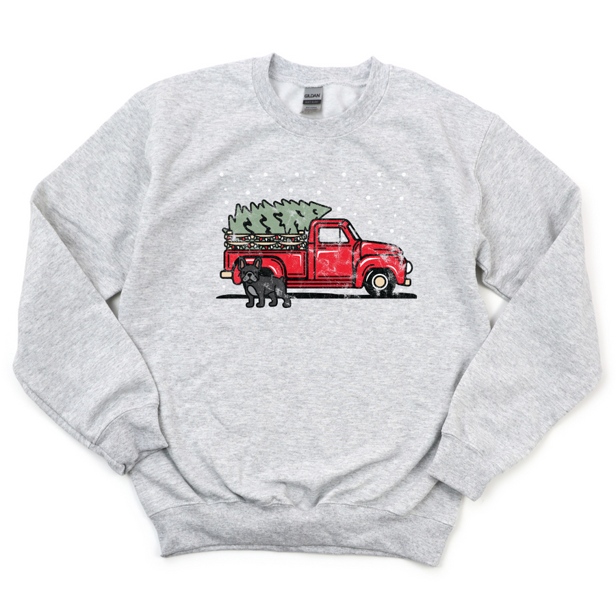 French Bulldog Holiday Truck Crewneck